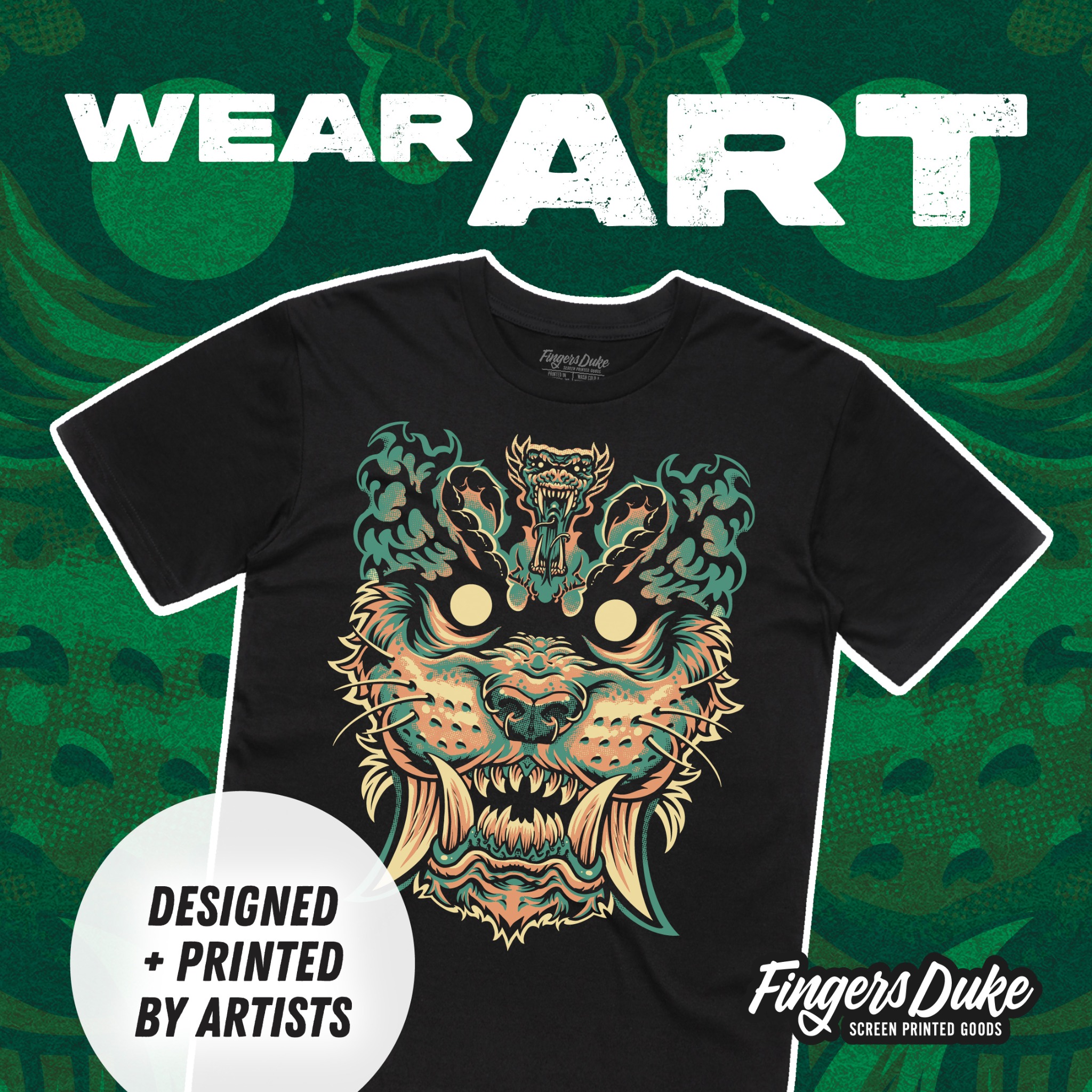 Fingers Duke - Screen Printed Goods Facebook ad