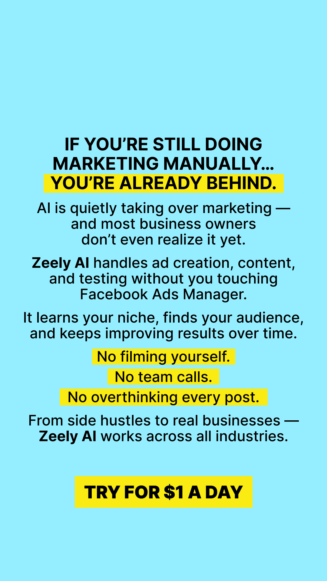 Zeely Facebook ad
