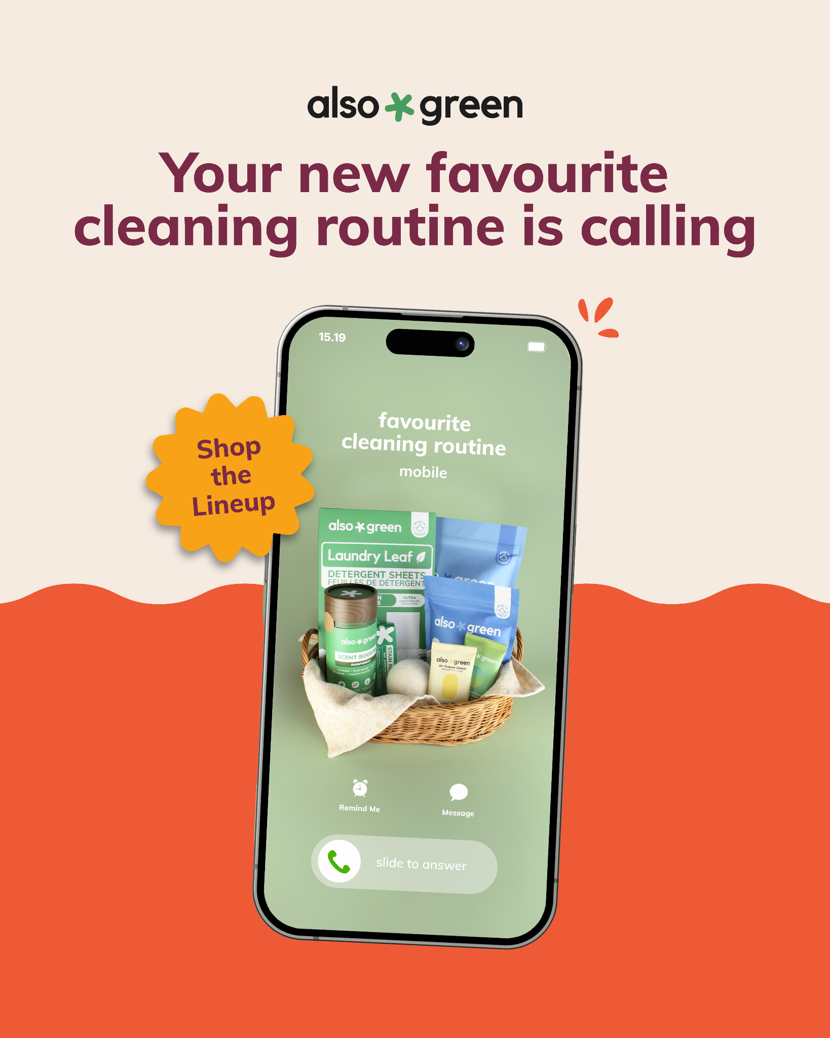 Also Green Facebook ad