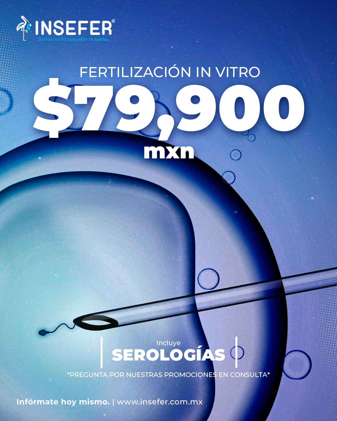 INSEFER Instituto Especializado en Fertilidad y Medicina Materno Fetal Facebook ad: AGENDA TU CITA DE VALORACIÓN