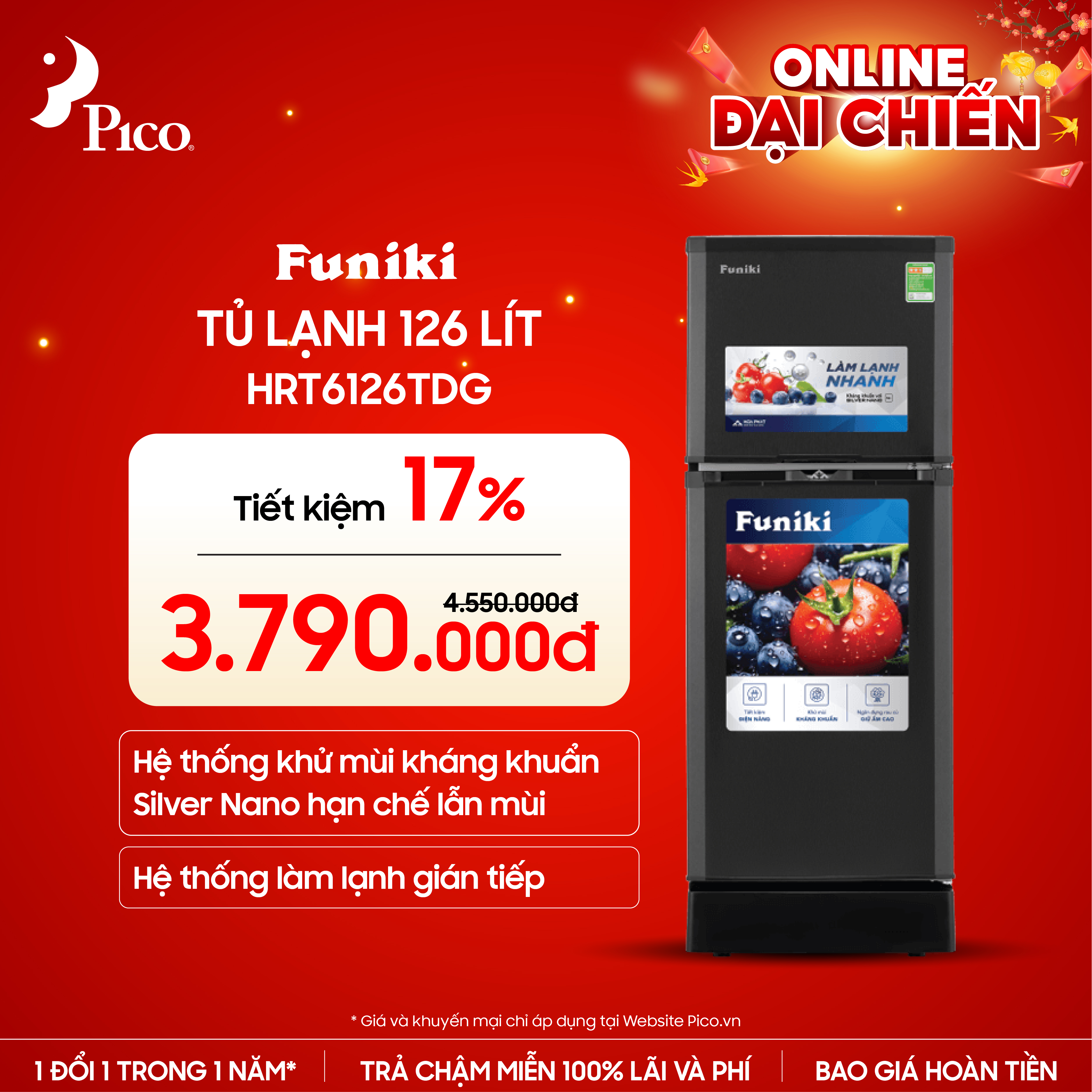 Điện máy Pico Facebook ad: ĐẠI CHIẾN TỦ LẠNH - TRỮ CẢ THẾ…
