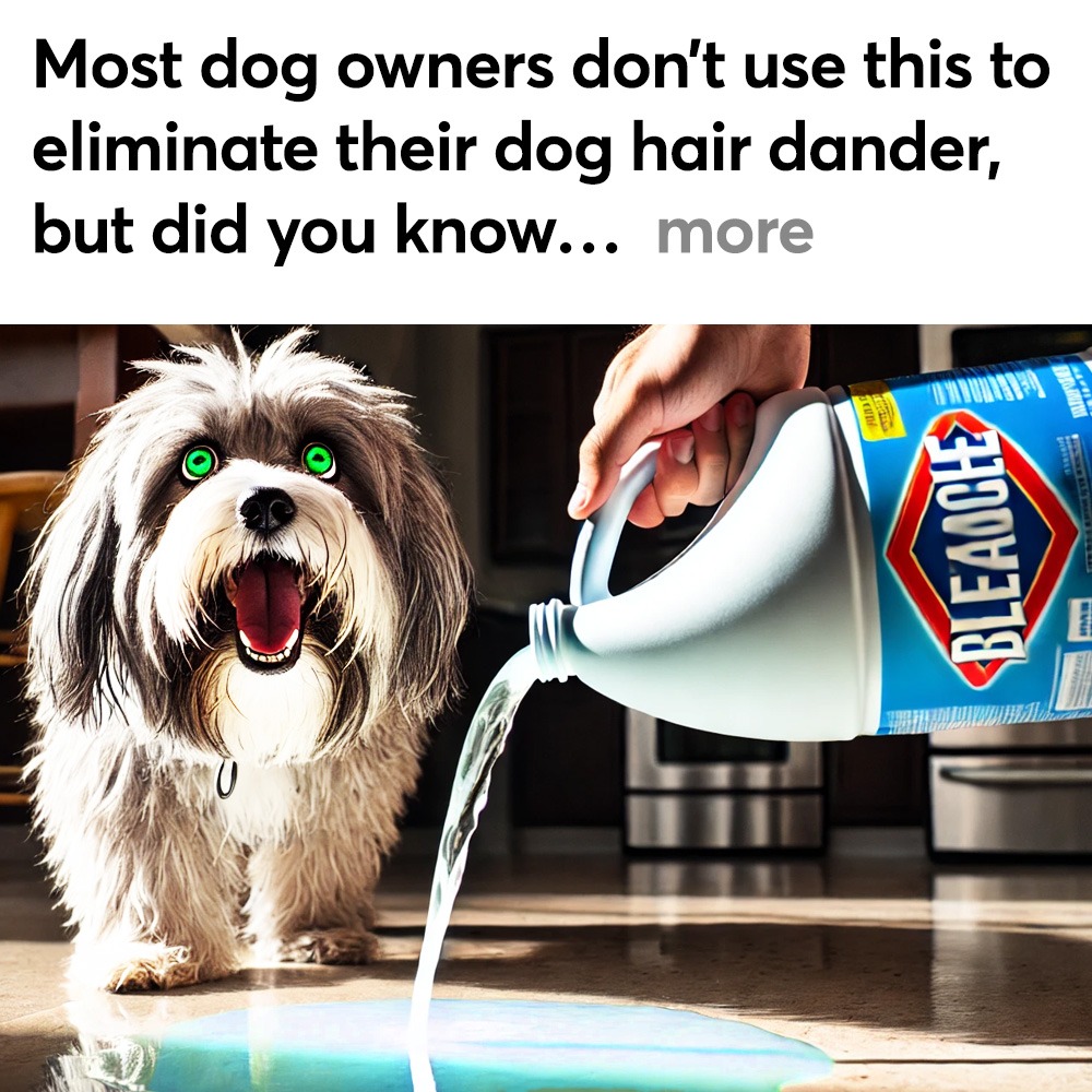 Dog Owners vs. Allergies Facebook ad
