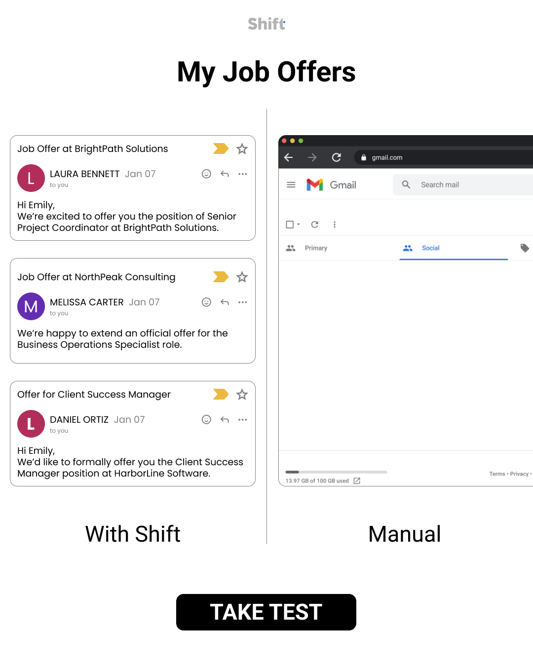 Shift - Transform Your Career Facebook ad