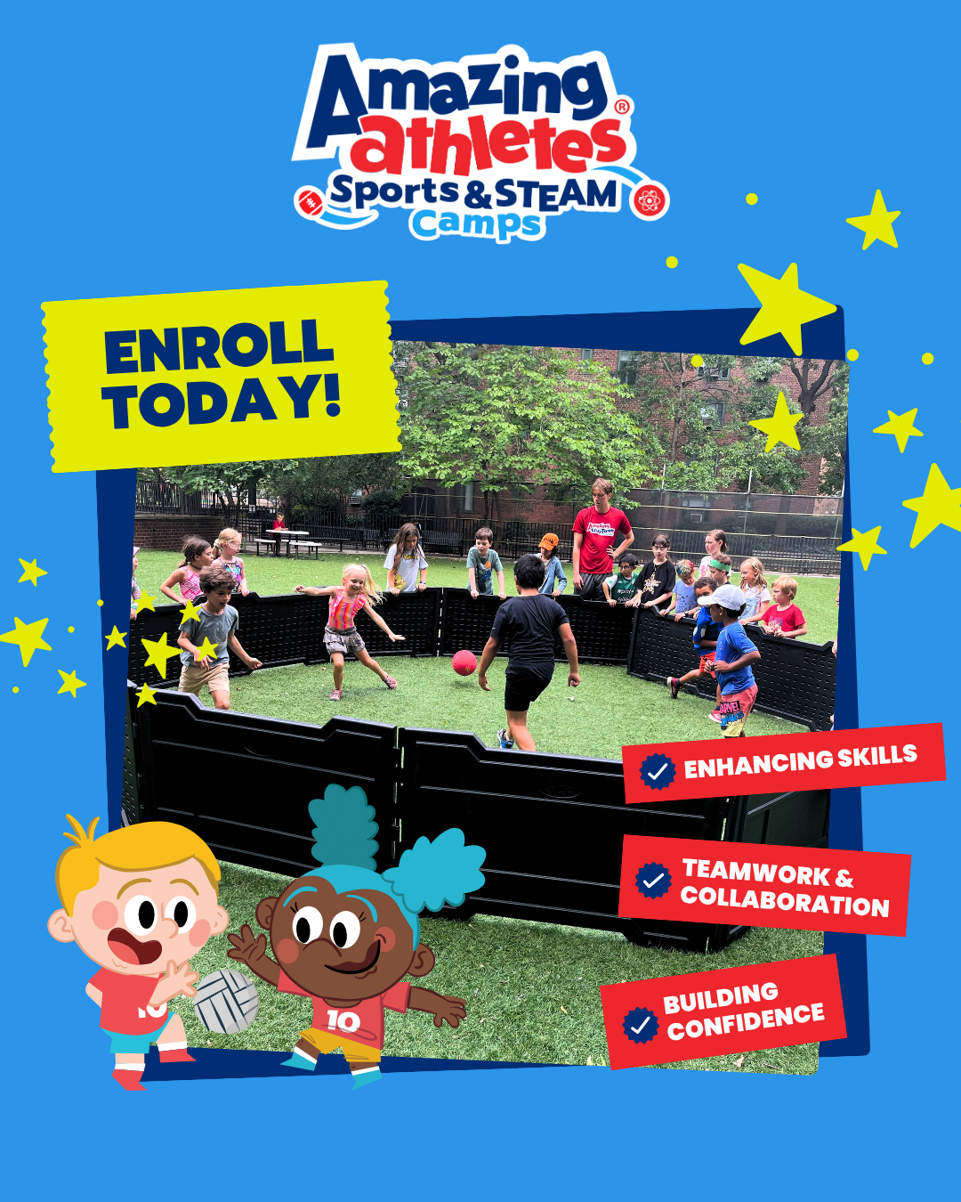 Super Soccer Stars Facebook ad: Sports & STEAM Summer Camp