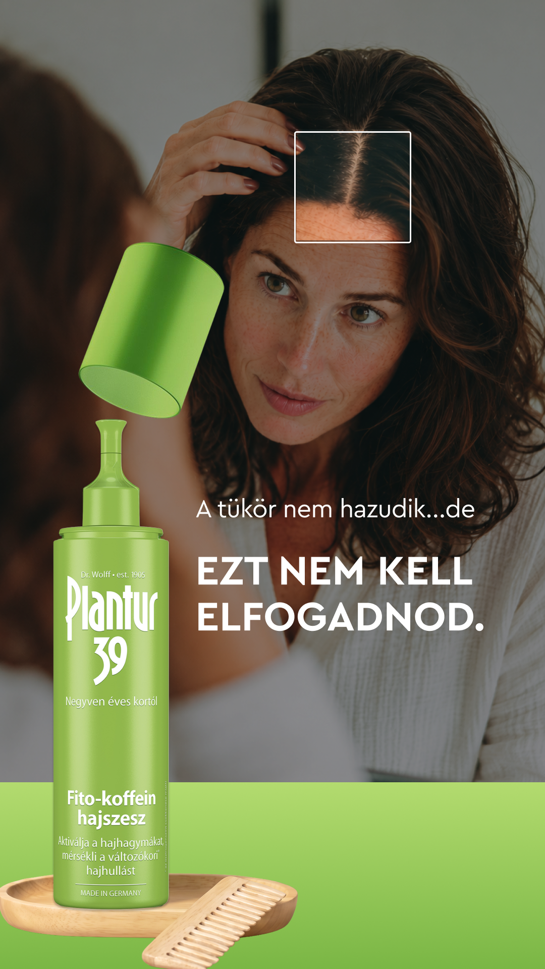Plantur Facebook ad: A dúsabb és teltebb hajért