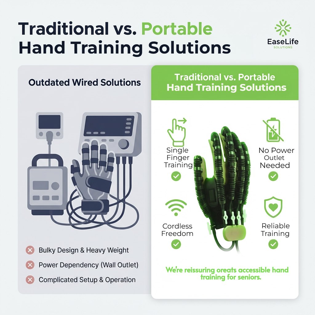 EaseLife Solutions Facebook ad: Upgrade to Smarter, Portable Hand Training