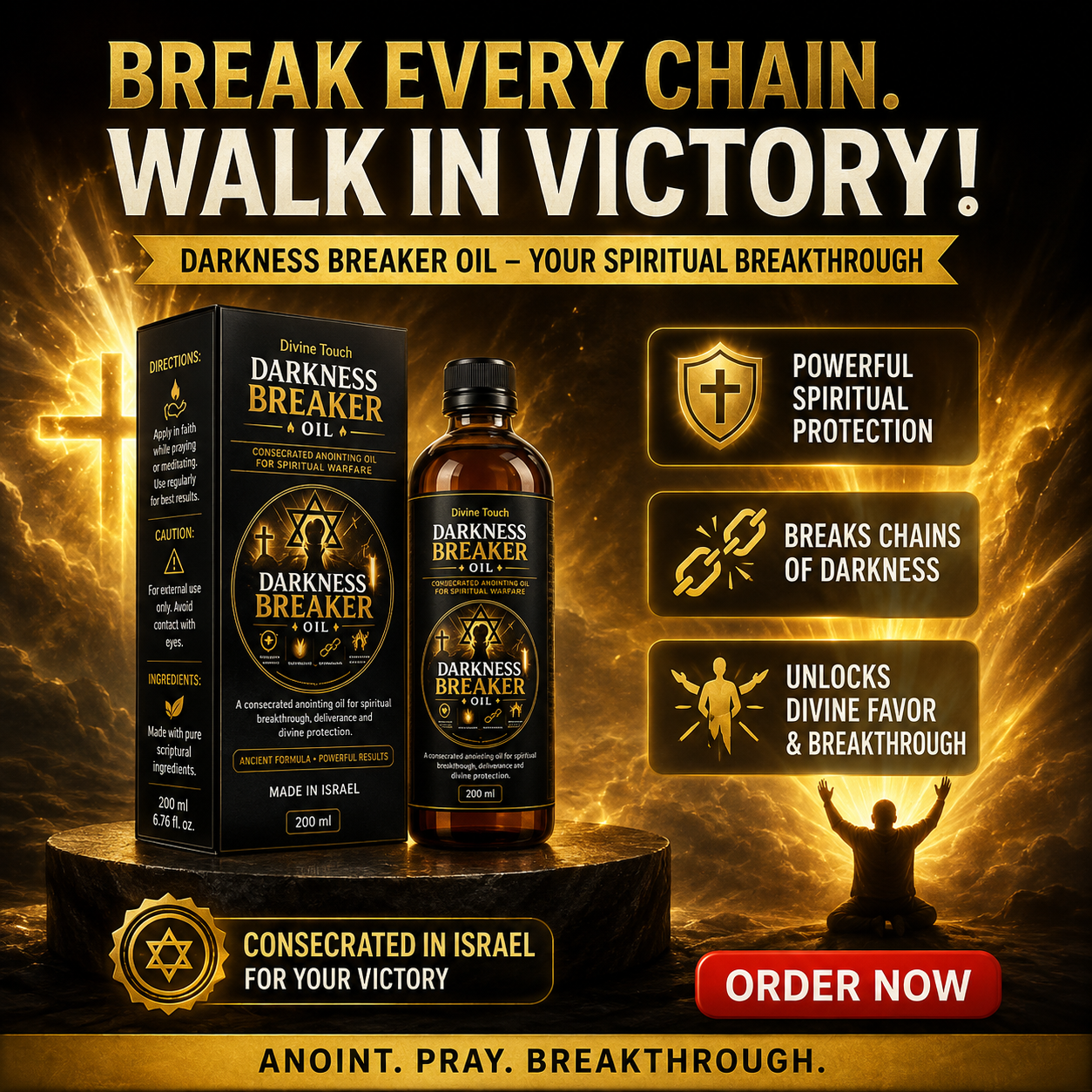 Holyoil Facebook ad: DON'T LET A DIFFICULT SEASON STEAL YOUR HOPE