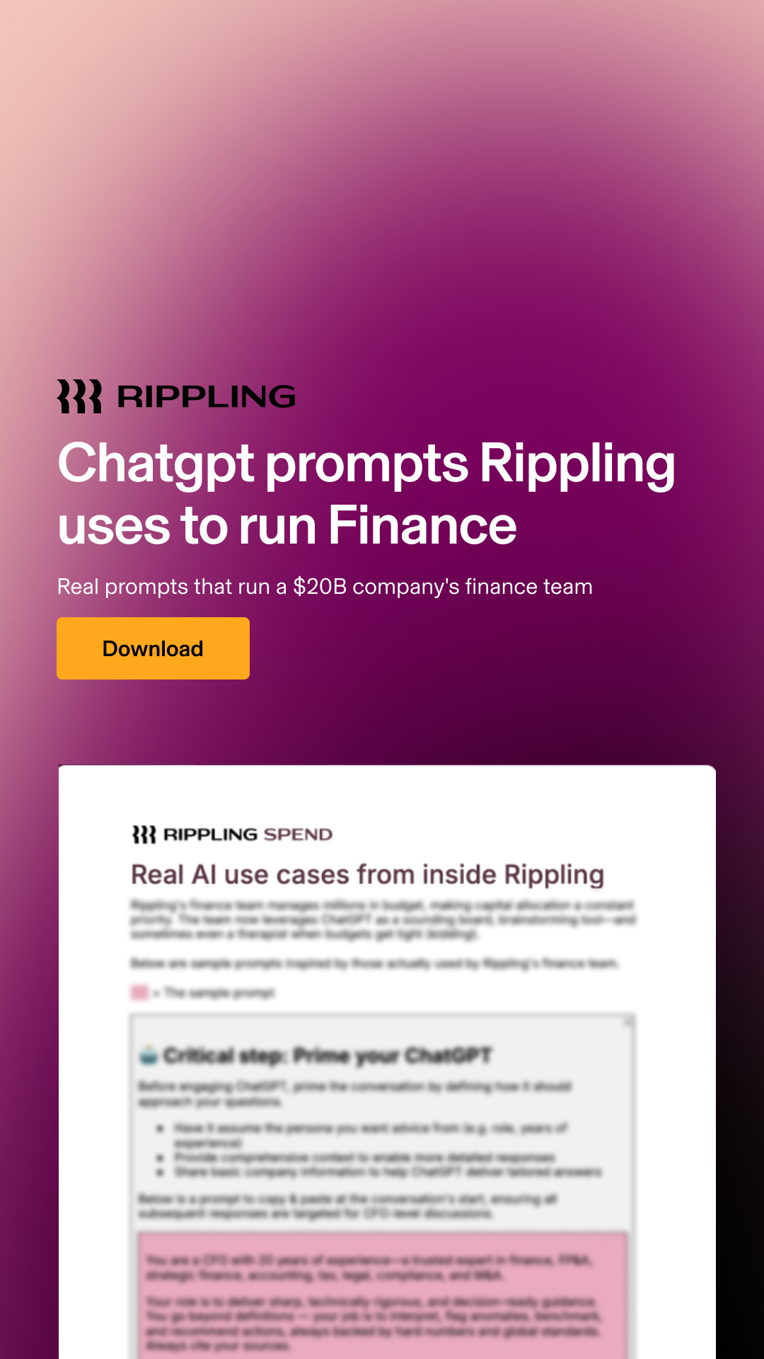 Rippling Facebook ad