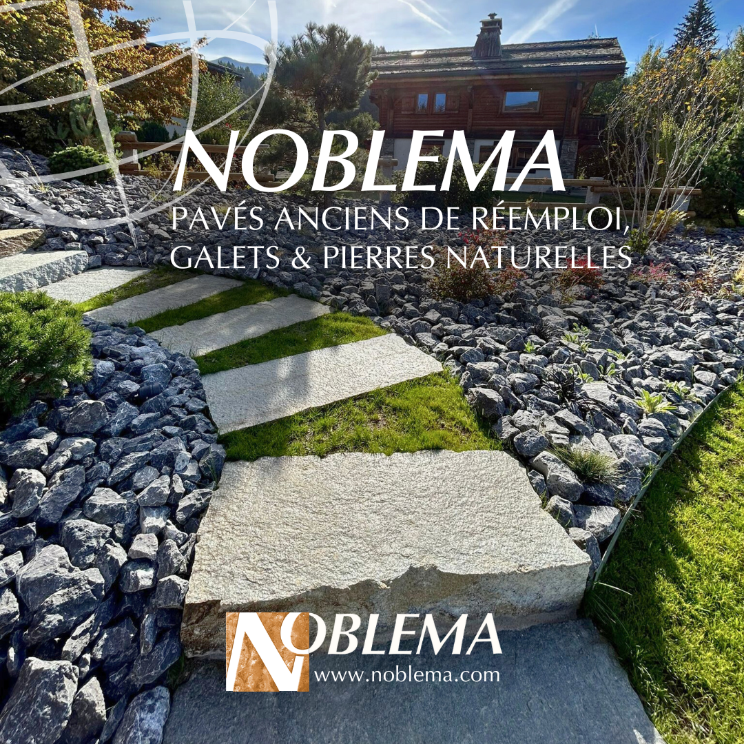 Noblema Diffusion Facebook ad: Aménagez vos extérieurs avec la pierre naturelle!