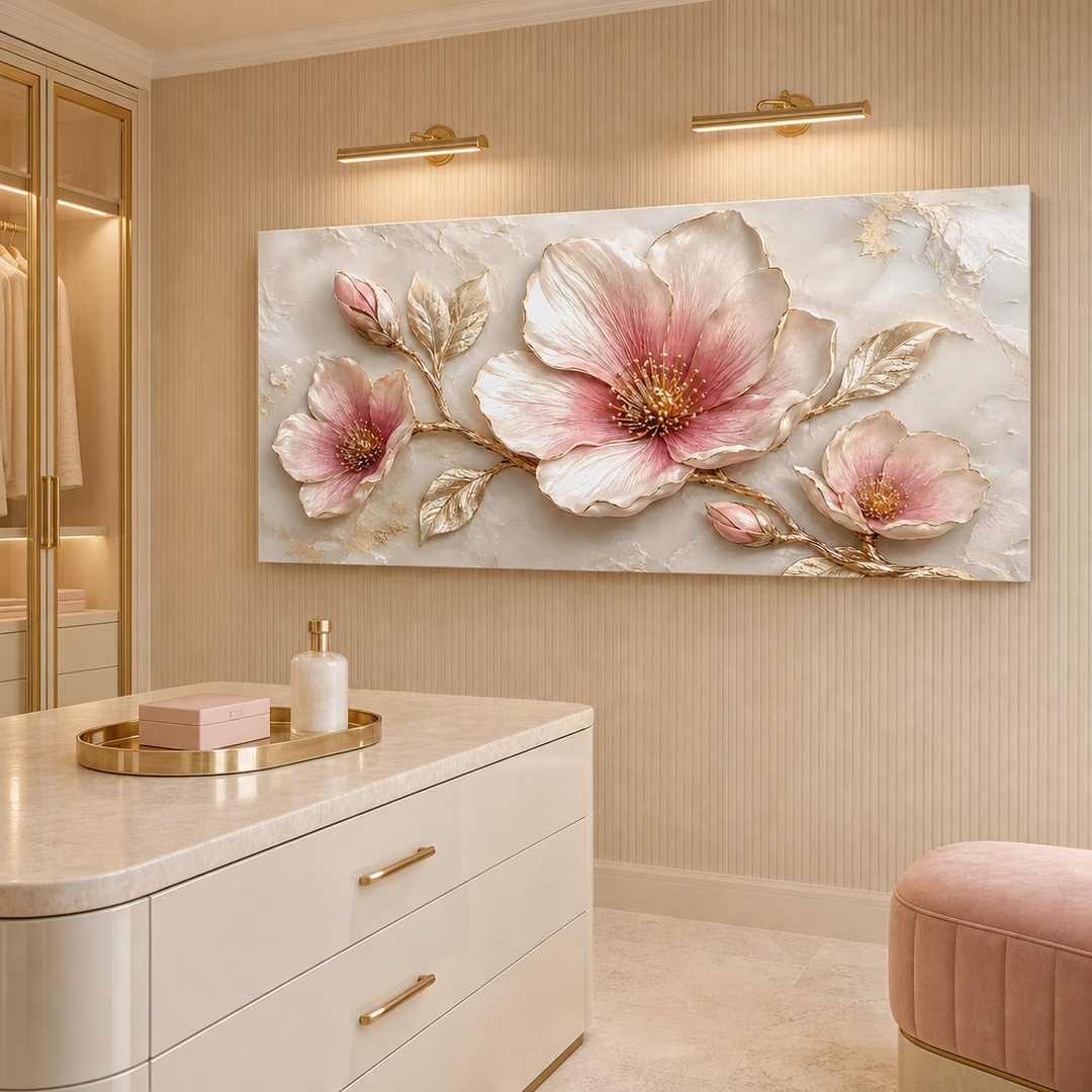 Tailored Canvases - Personalized Art Facebook ad: Blush Magnolia Elegance | Made in the USA | Ships Fast