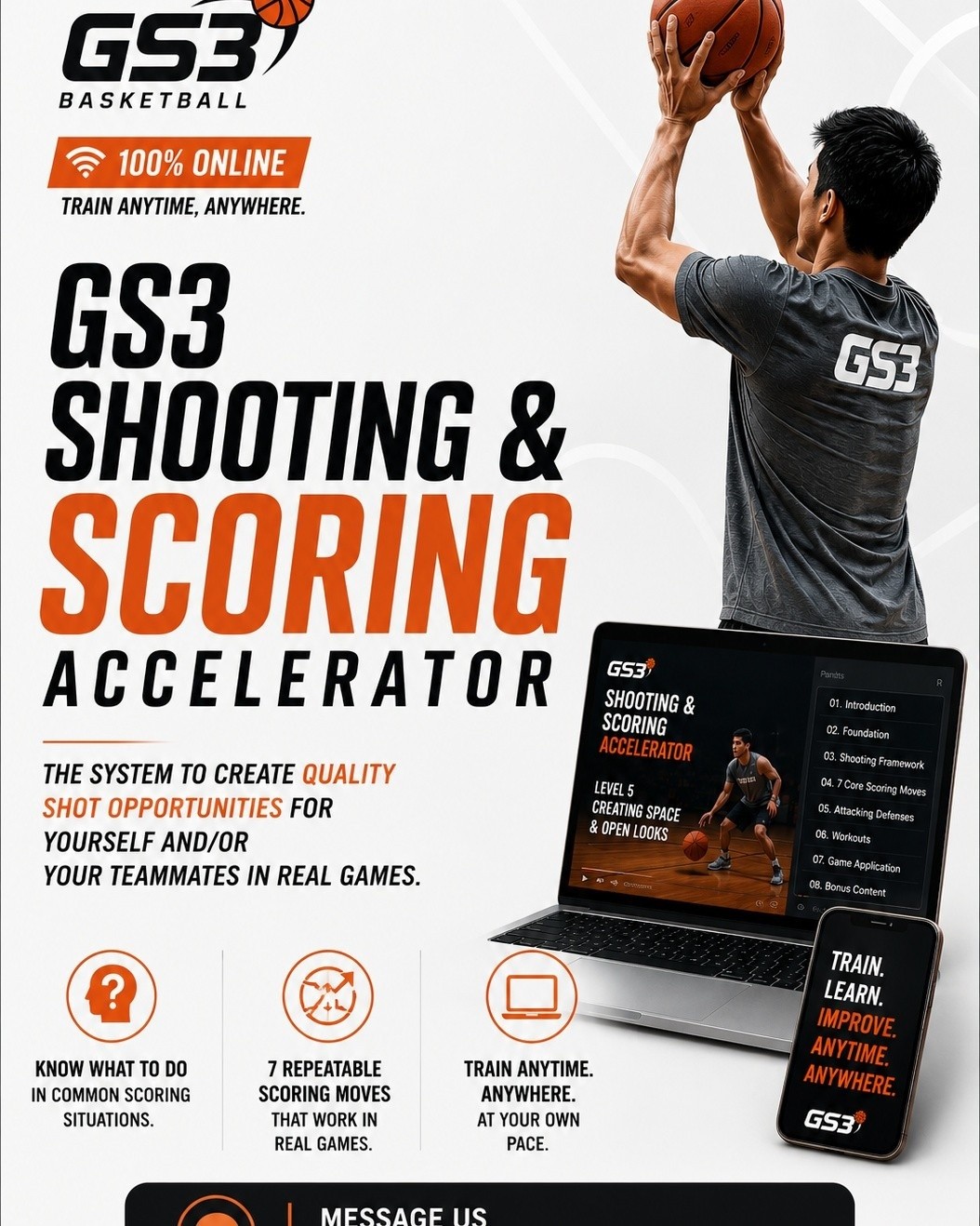GS3 Basketball Facebook ad: Online Basketball Training Program for Intermediate…