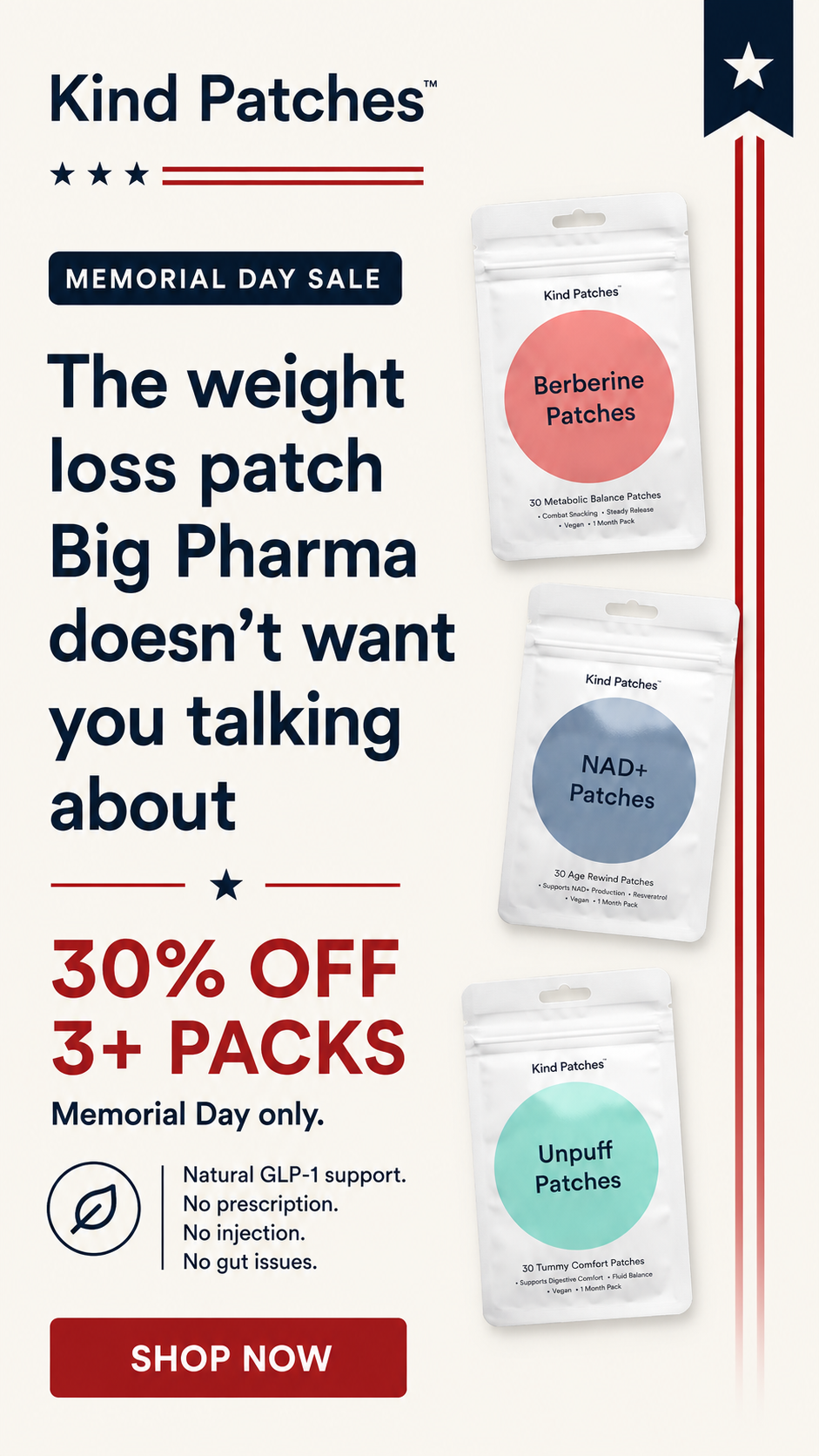 Kind Patches Facebook ad