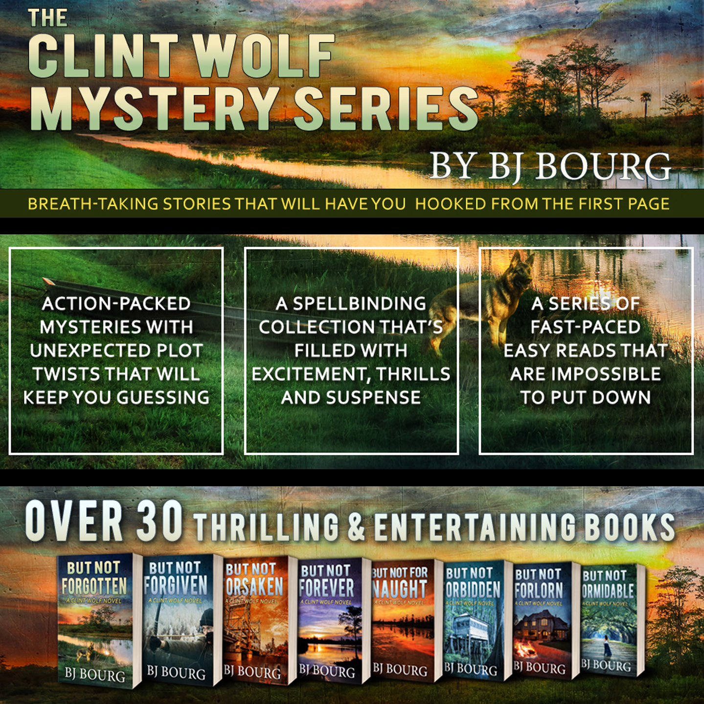 BJ Bourg - Author Facebook ad: FREE to read with Kindle Unlimited!