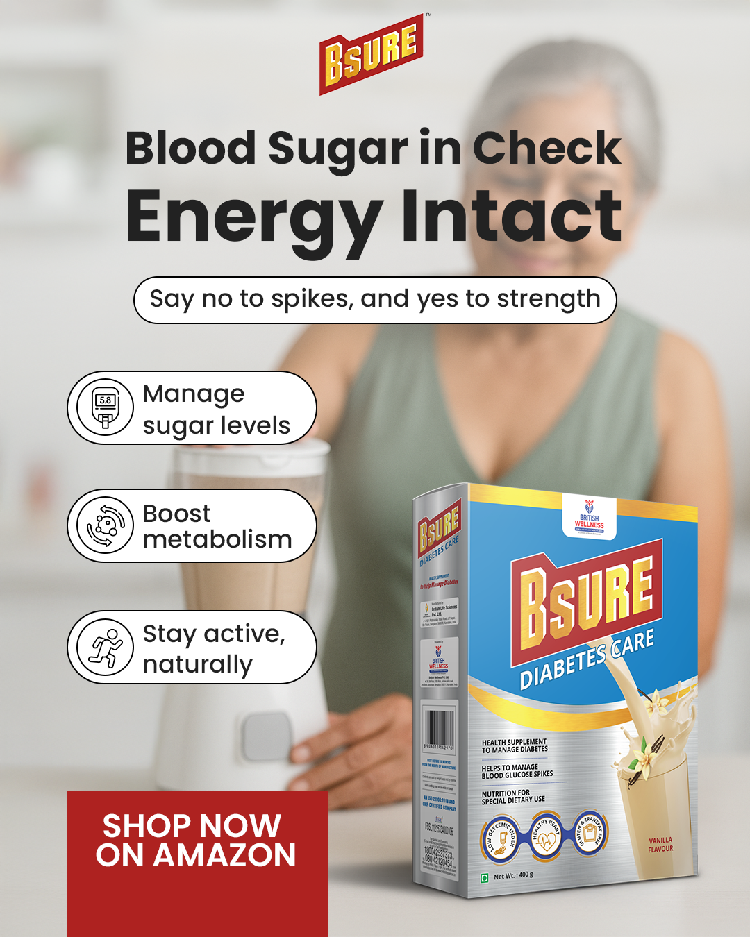 BSURE Facebook ad from Feb 1, 2026