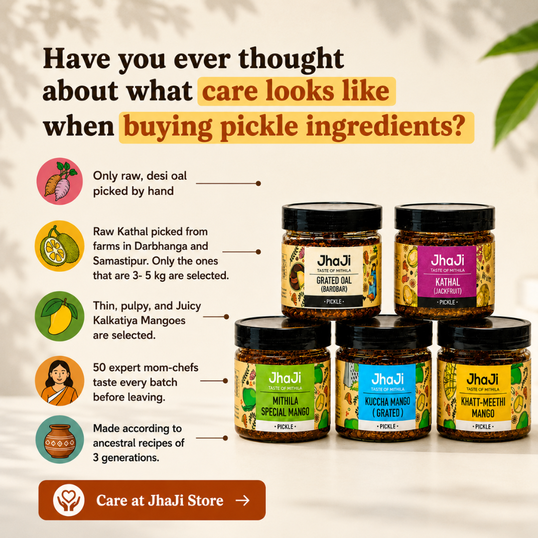 JhaJi Store Facebook ad: Achar That Speaks For Itself