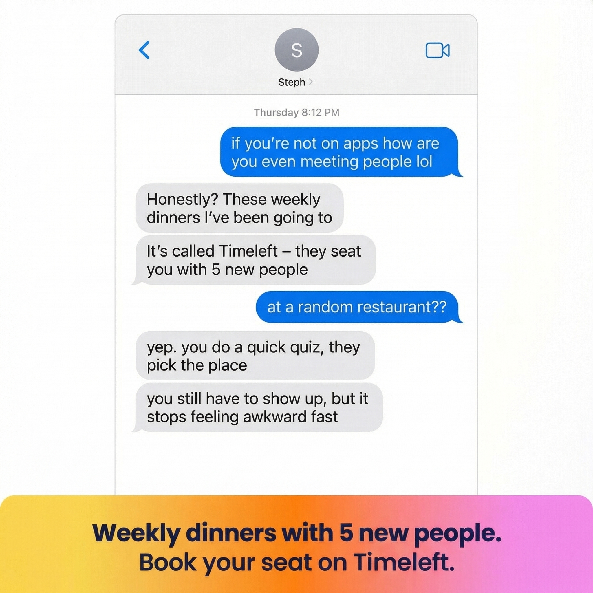 Timeleft Facebook ad
