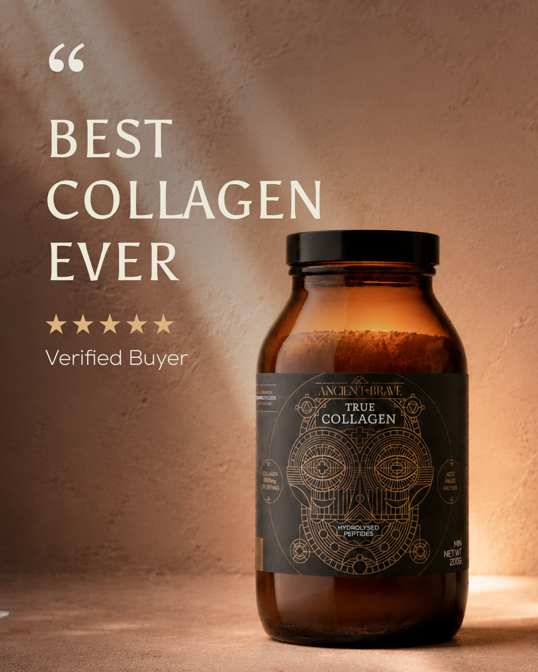 Ancient + Brave Facebook ad: Subscribe For 20% Off + Exclusive Gifts