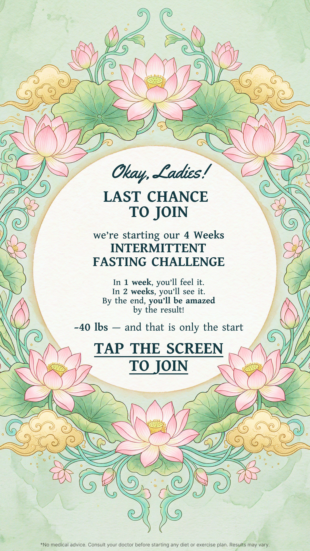 Simple Fasting App Facebook ad