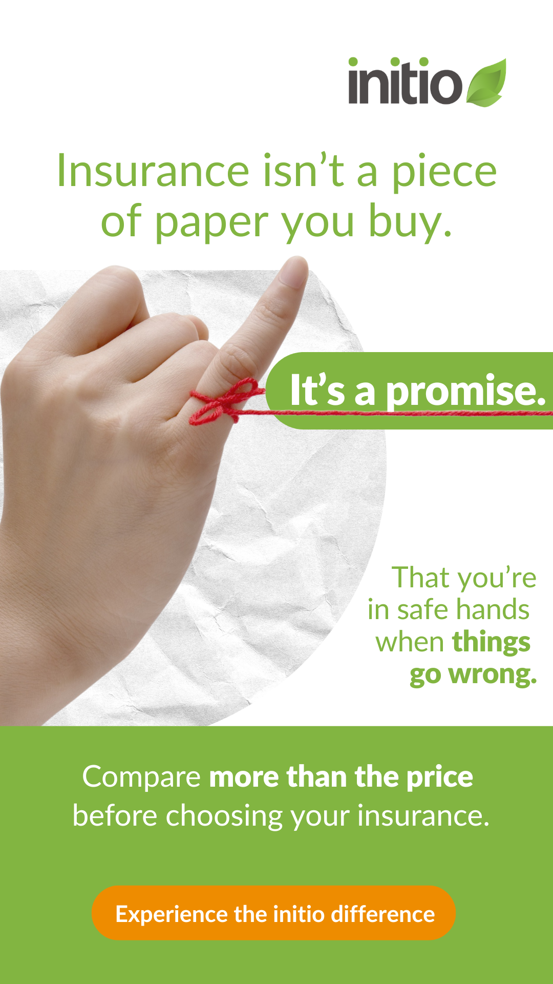 Initio Insurance Facebook ad