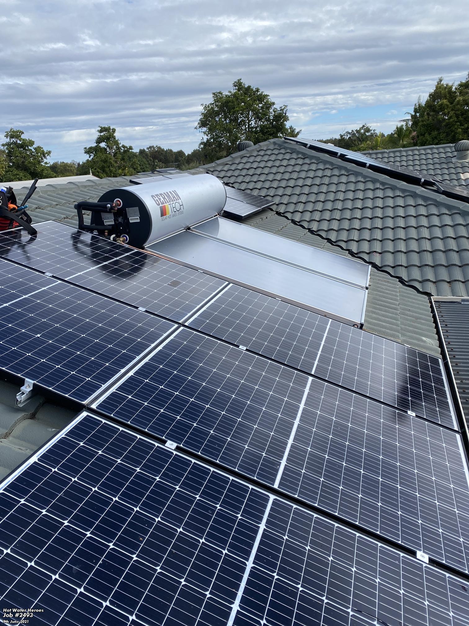German Tech Solar Hot Water Systems Facebook ad: Impact Solar - Wholesale Solar Specialists on the Sunshine…