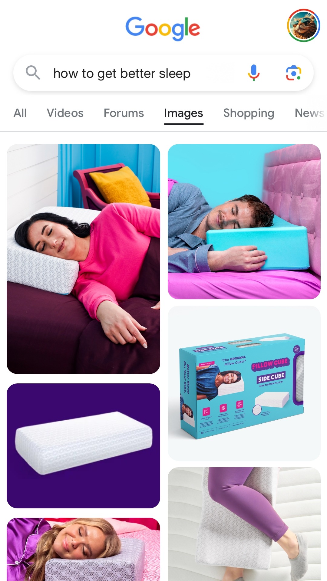 Pillow Cube Facebook ad