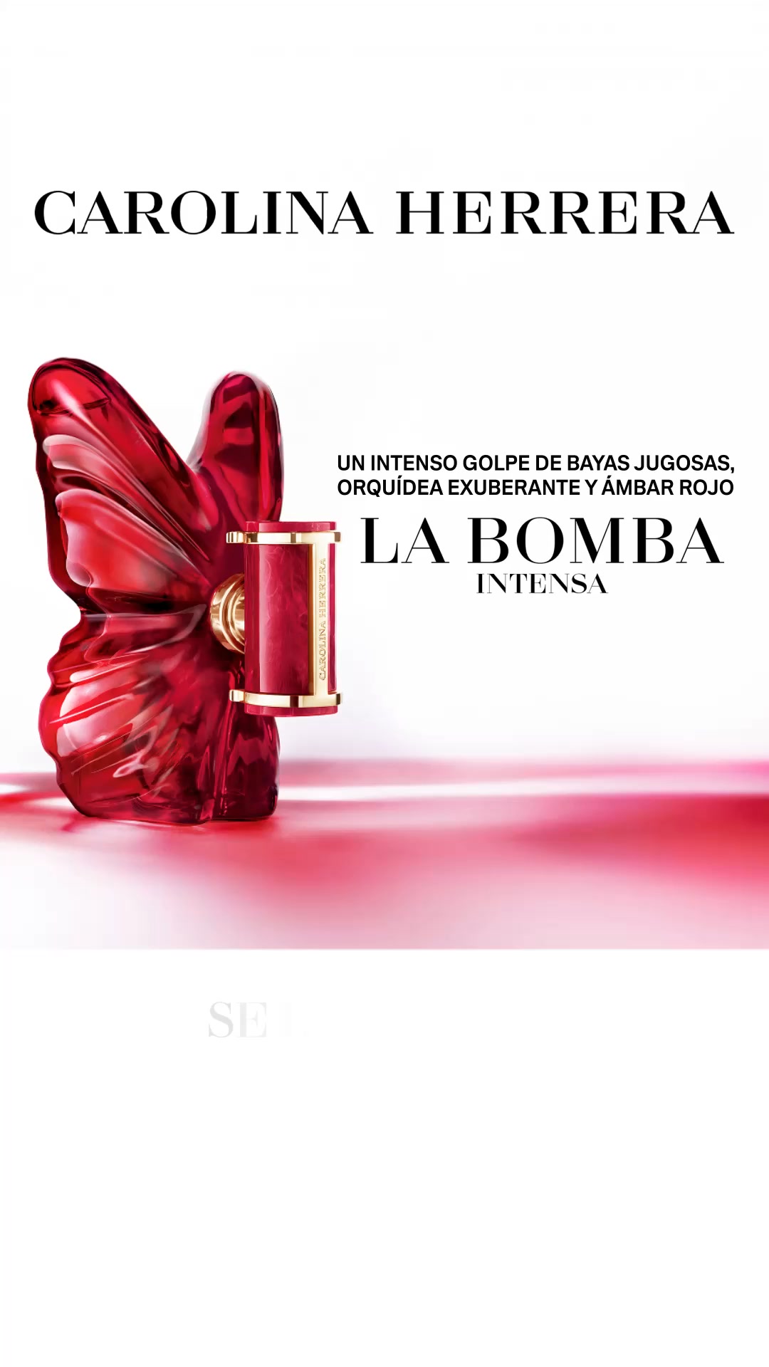 Carolina Herrera Facebook ad: La Bomba Intensa
