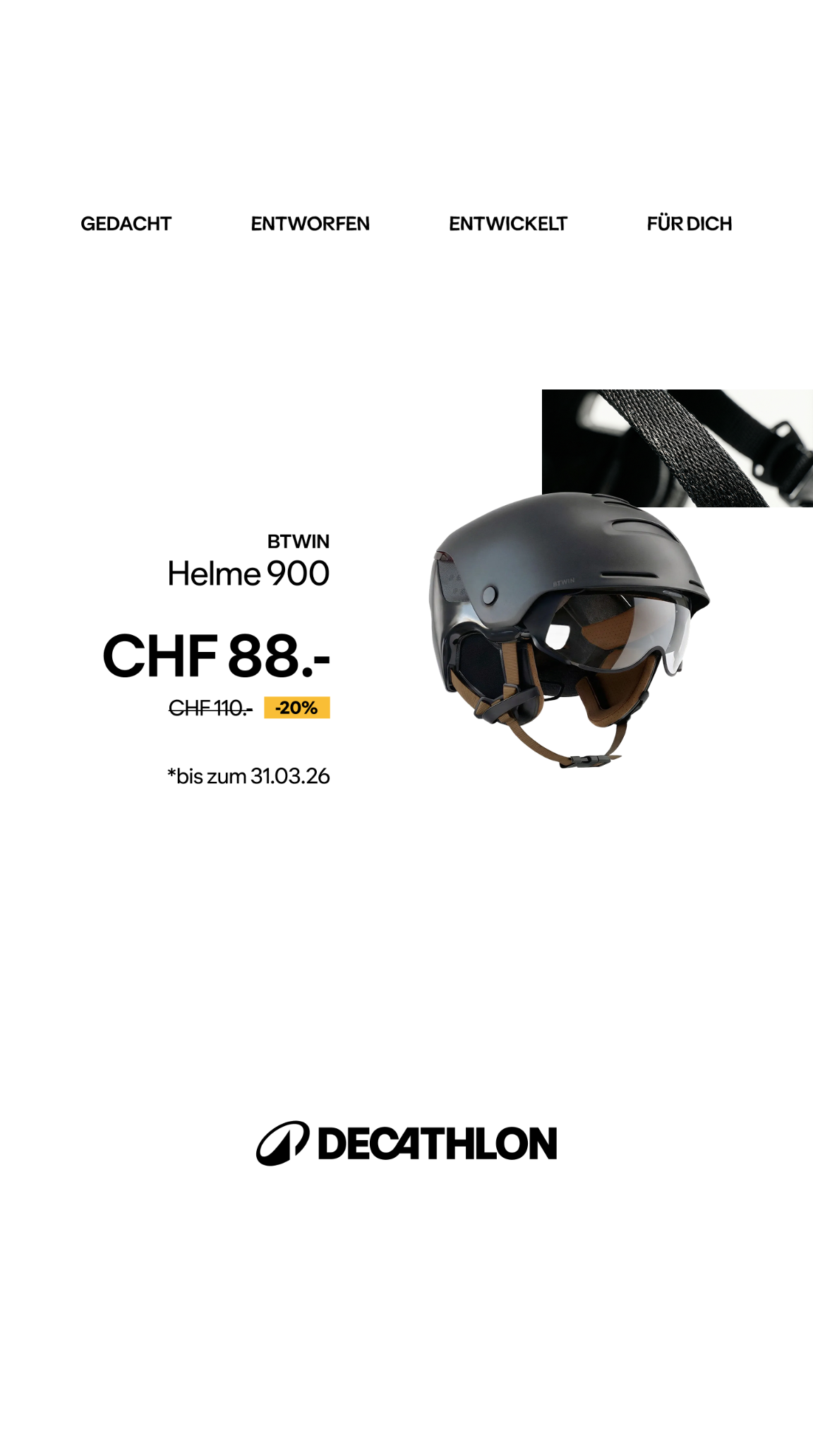Decathlon Switzerland Facebook ad