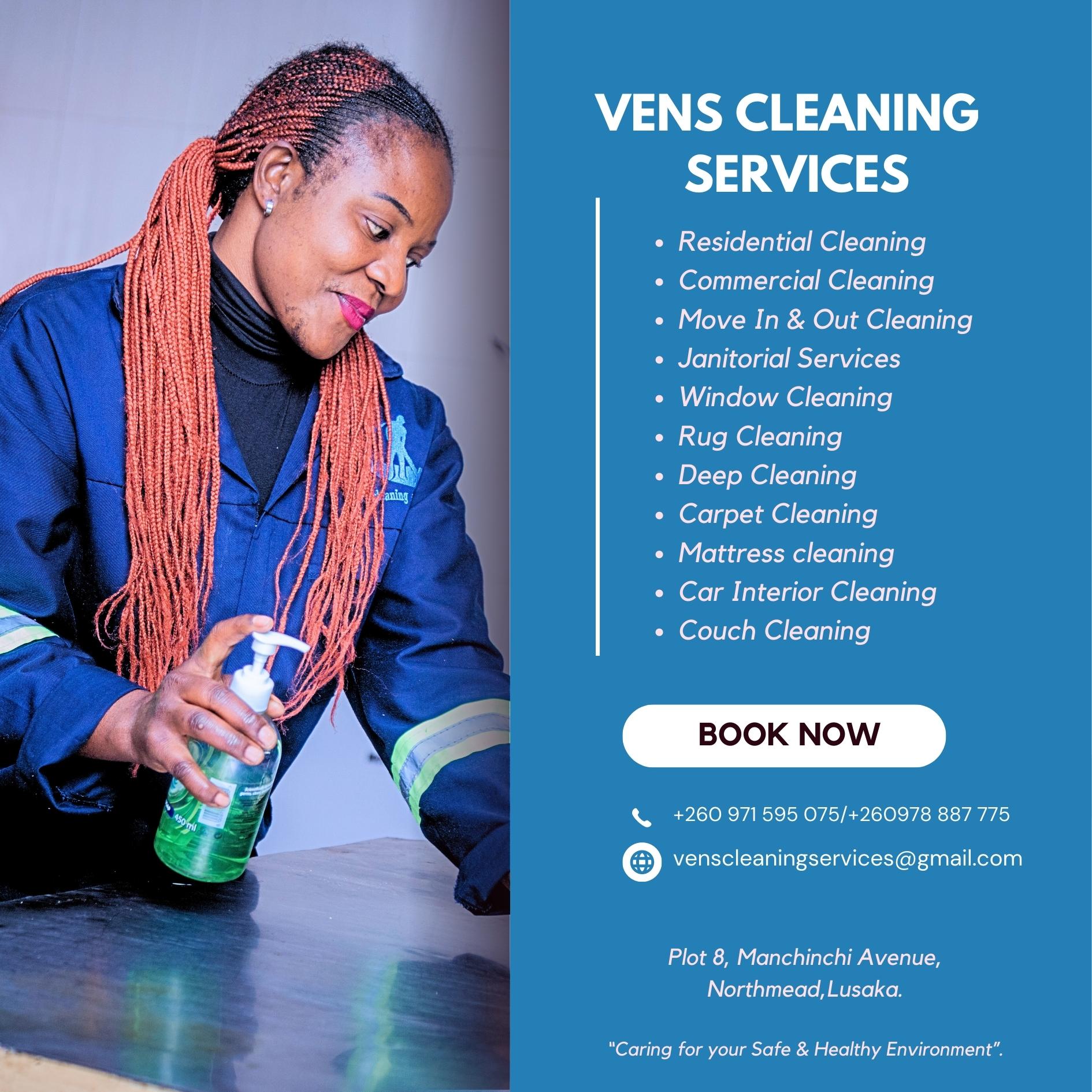 Venscleaningservices Facebook ad: Vens cleaning services is a cleaning company that…
