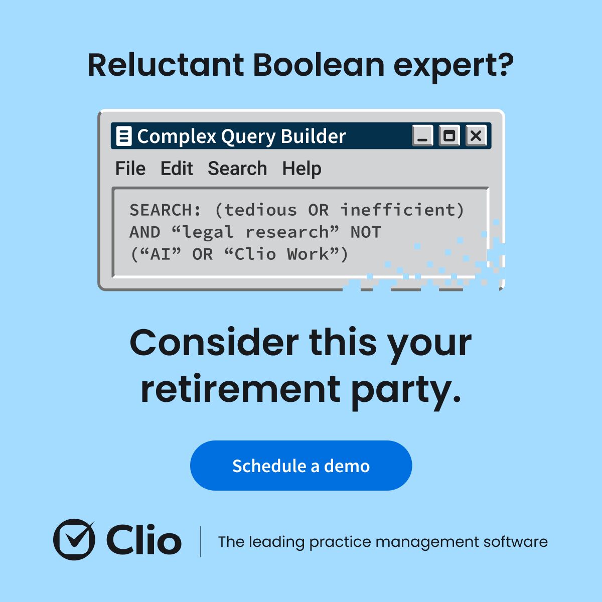 Clio - Cloud-Based Legal Technology Facebook ad
