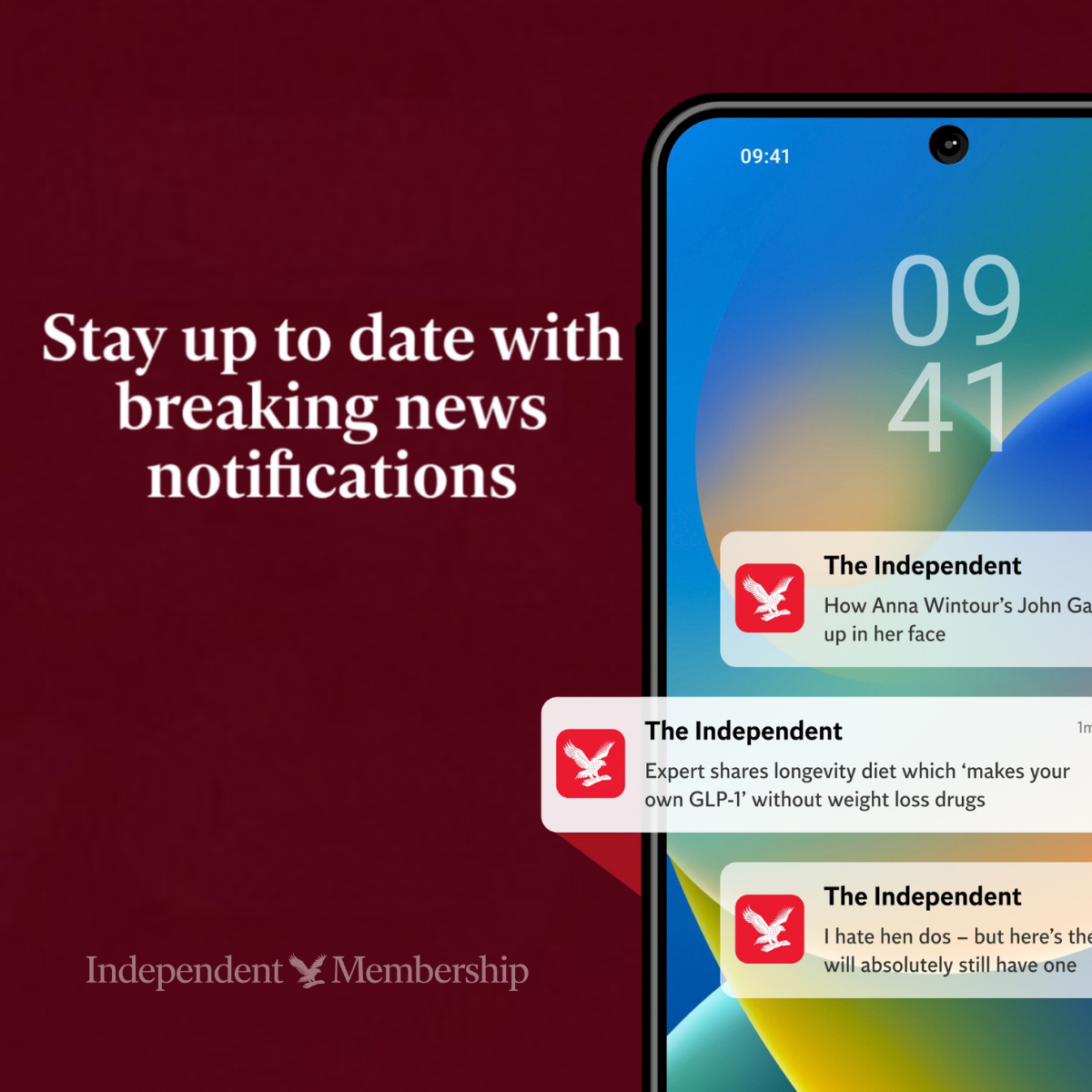 The Independent Facebook ad: Become A Member, Unlock Premium