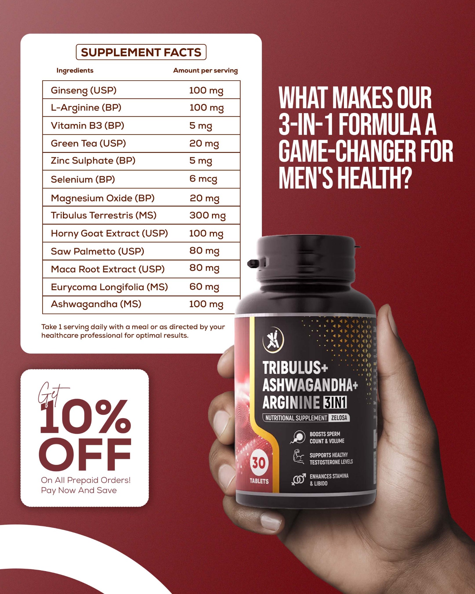 Vita Valey Facebook ad: Power Up With 10% Off