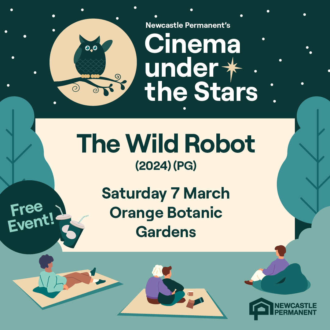 Newcastle Permanent Facebook ad: Cinema under the Stars - Orange