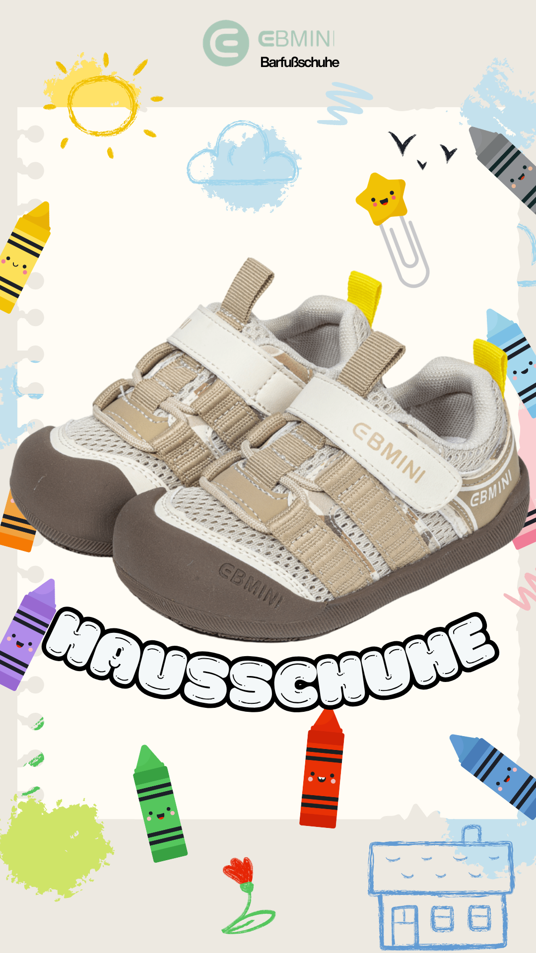 Ebmini - Kinder Barfußschuhe Facebook ad