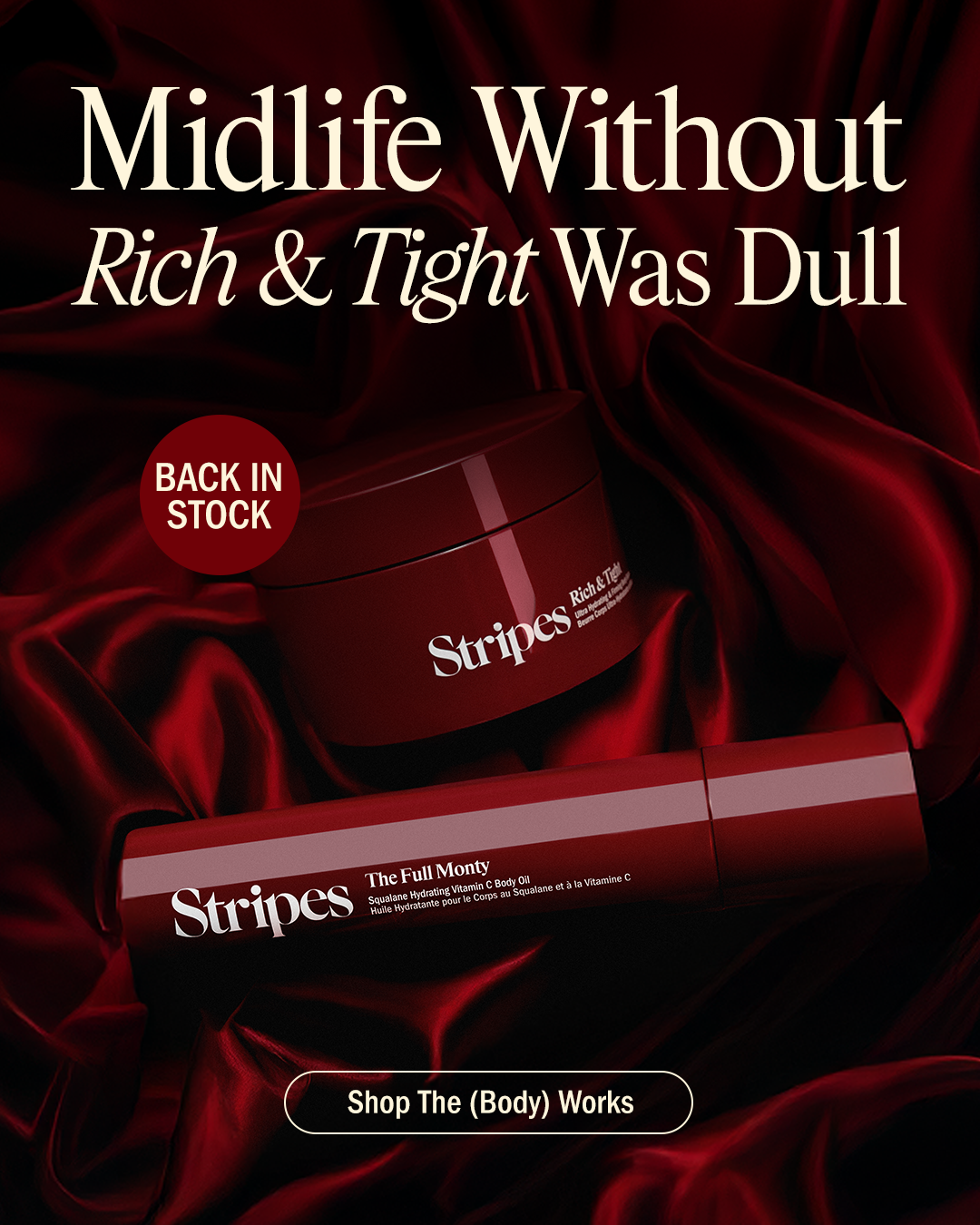 Stripes Beauty Facebook ad
