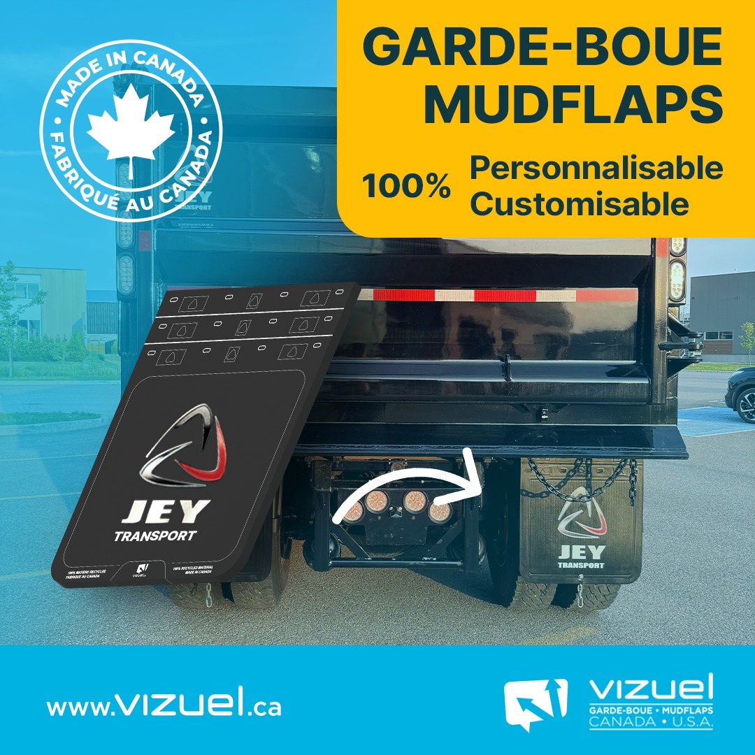 Vizuel Solutions D'affichage Facebook ad: Custom Mudflaps - Garde-boues personnalisés