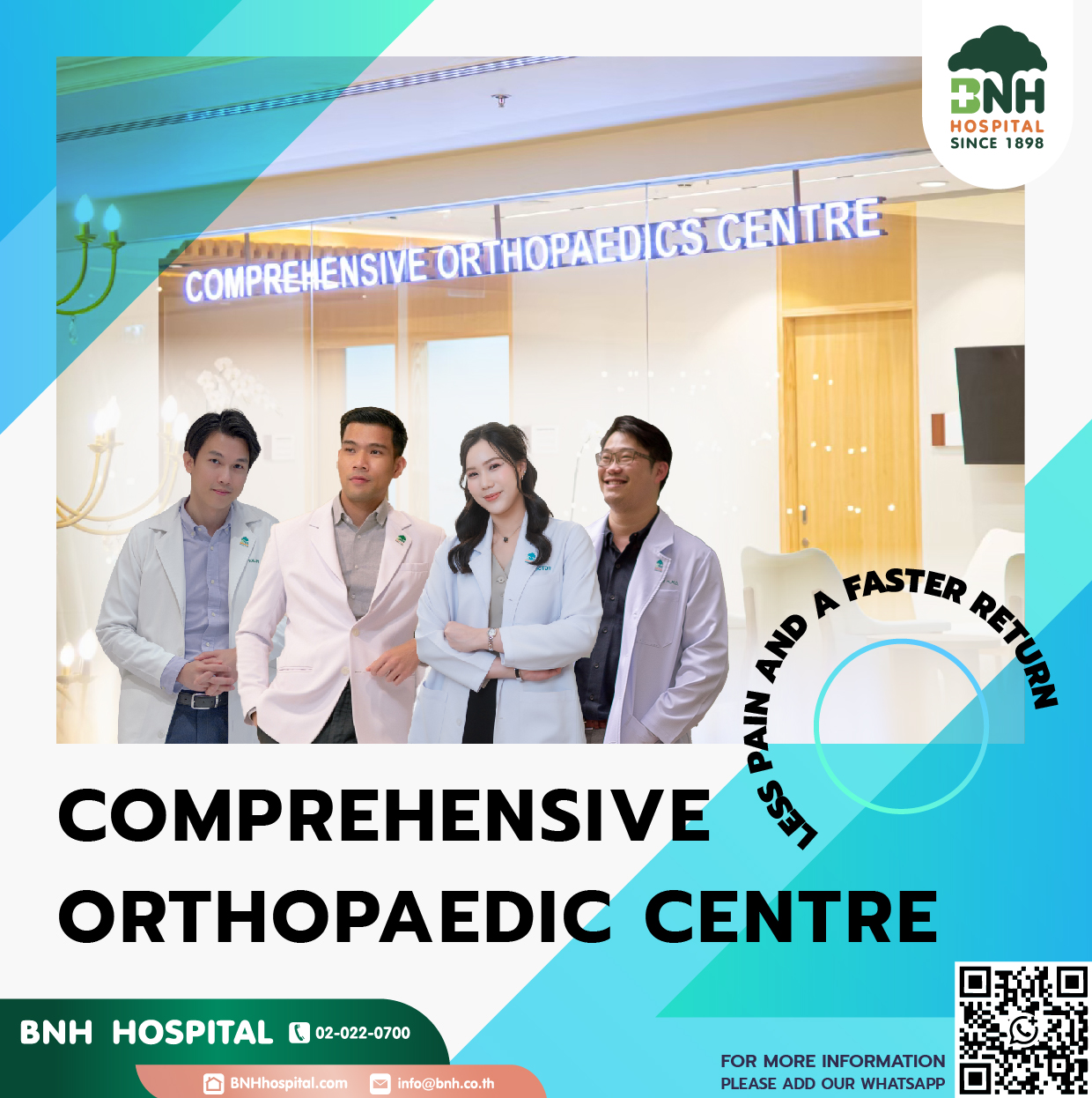 BNH Bangladesh Facebook ad: Introducing BNH Comprehensive Orthopaedic Centre