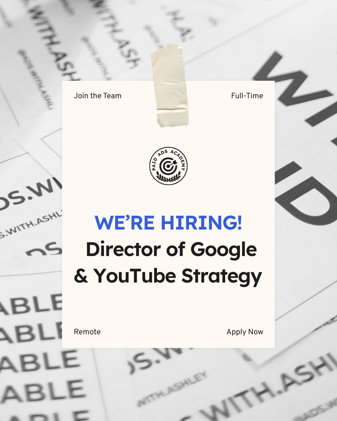 Paid Ads Academy Facebook ad from Apr 30, 2026