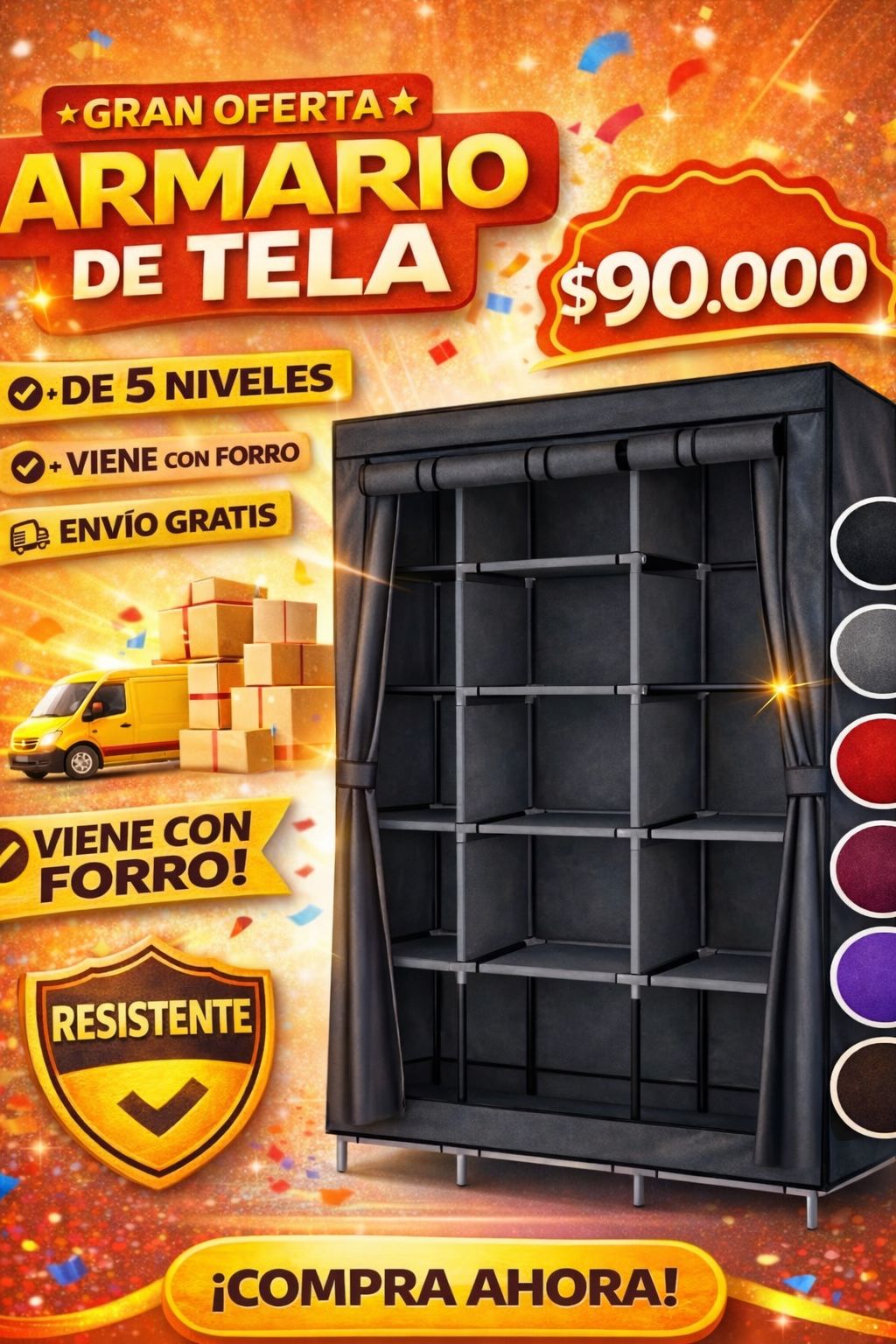 E-commerce Store Facebook ad: Chatea con nosotros
