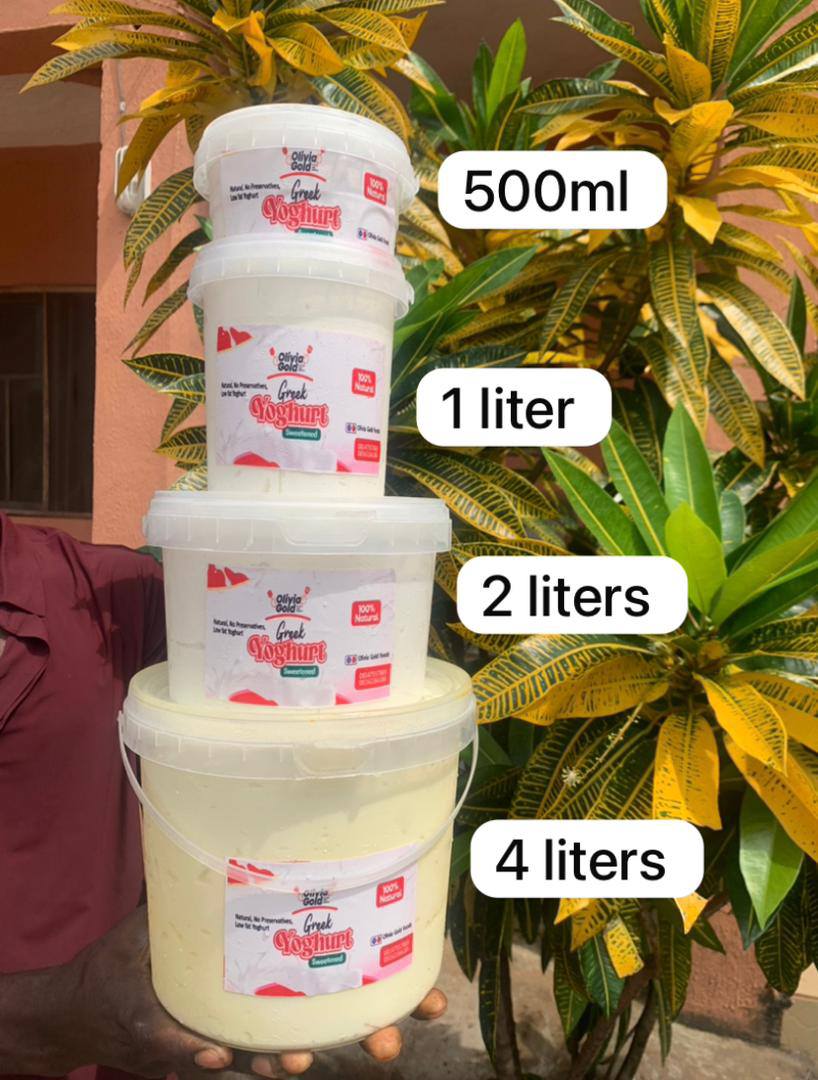Olivia Gold Foods and Drinks Facebook ad: Anambra's Best Greek Yogurt