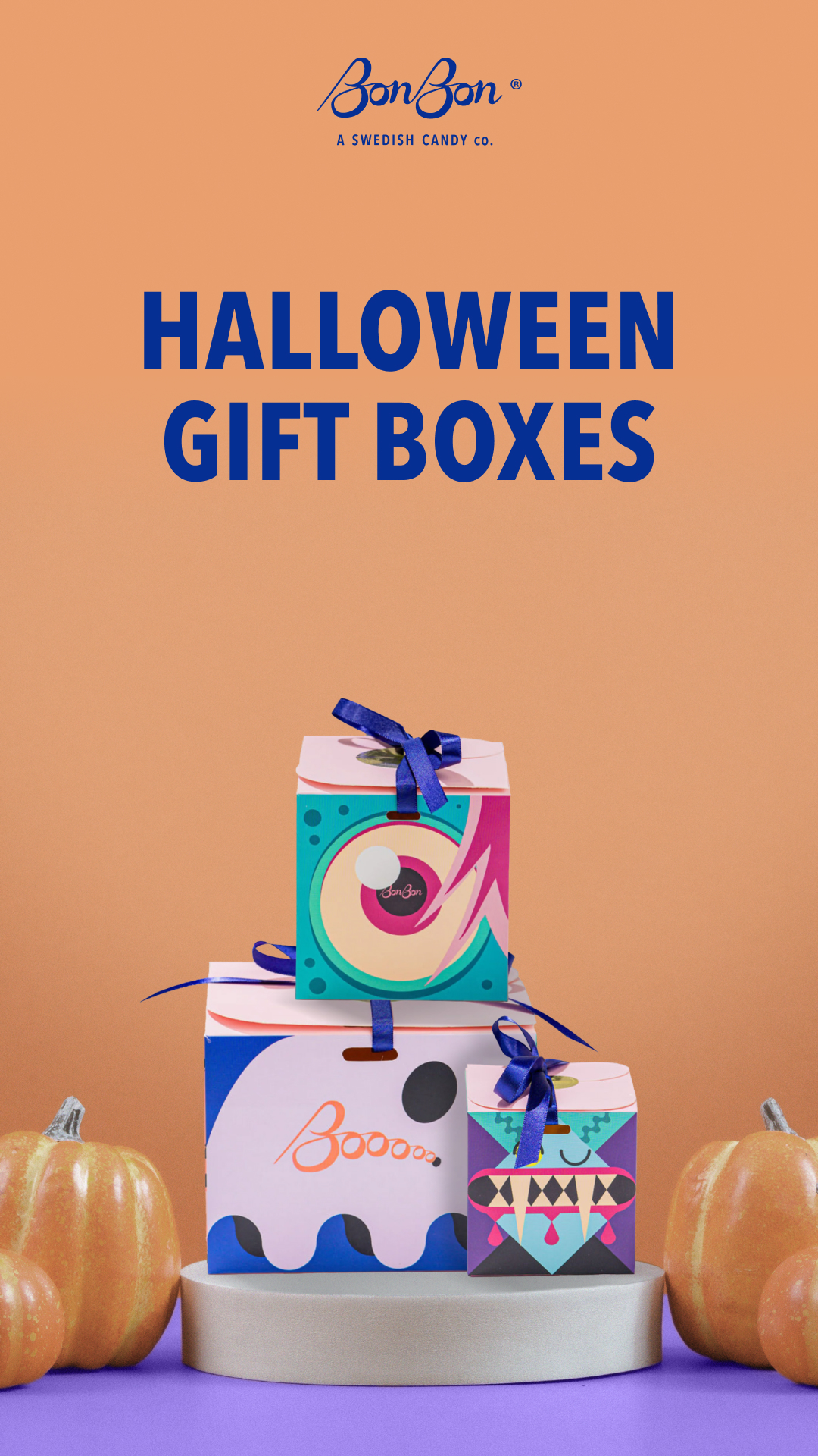 BonBon - A Swedish Candy Co. Facebook ad: Halloween Gift Boxes