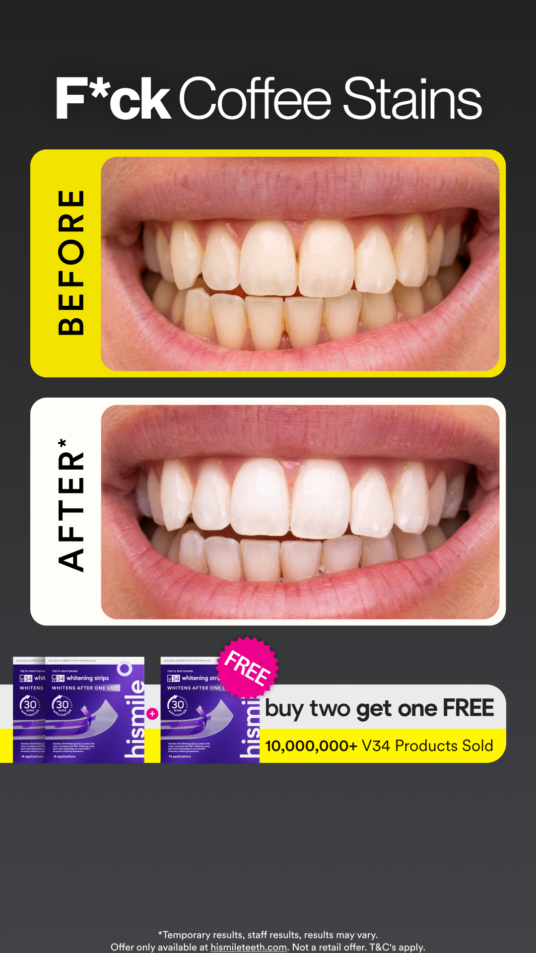 Hismile Facebook ad
