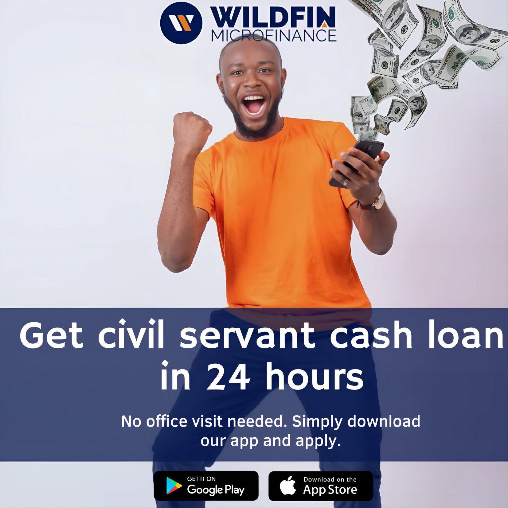 Wildfin Microfinance Facebook ad: Hello Civil Servants!