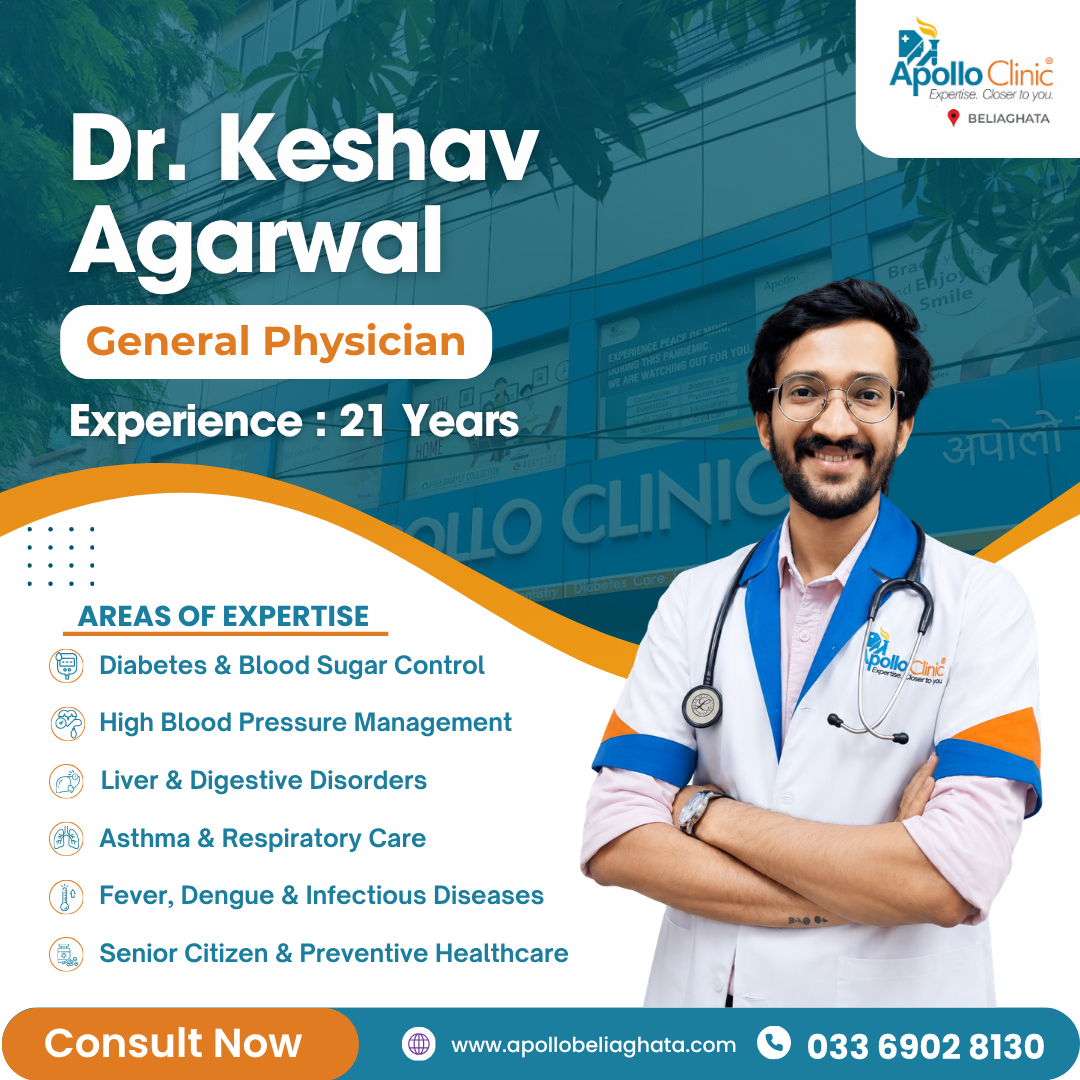Apollo Clinic Beliaghata Facebook ad: General Medicine Consultation