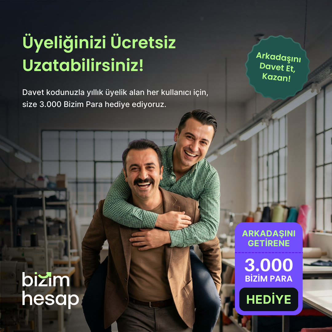 BizimHesap Facebook ad: Arkadaşını Davet Et, Kazan