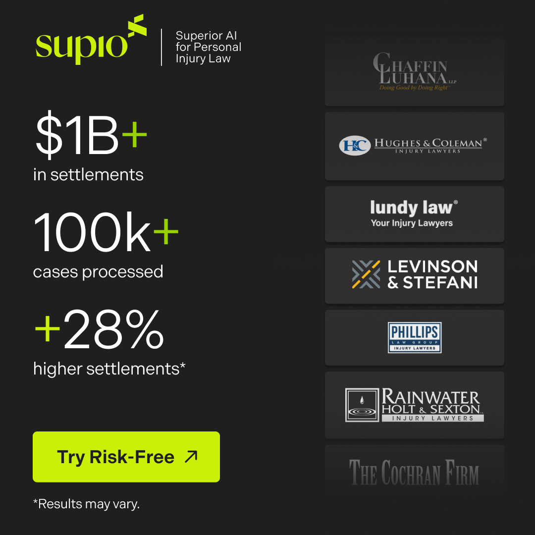Supio Legal AI Facebook ad