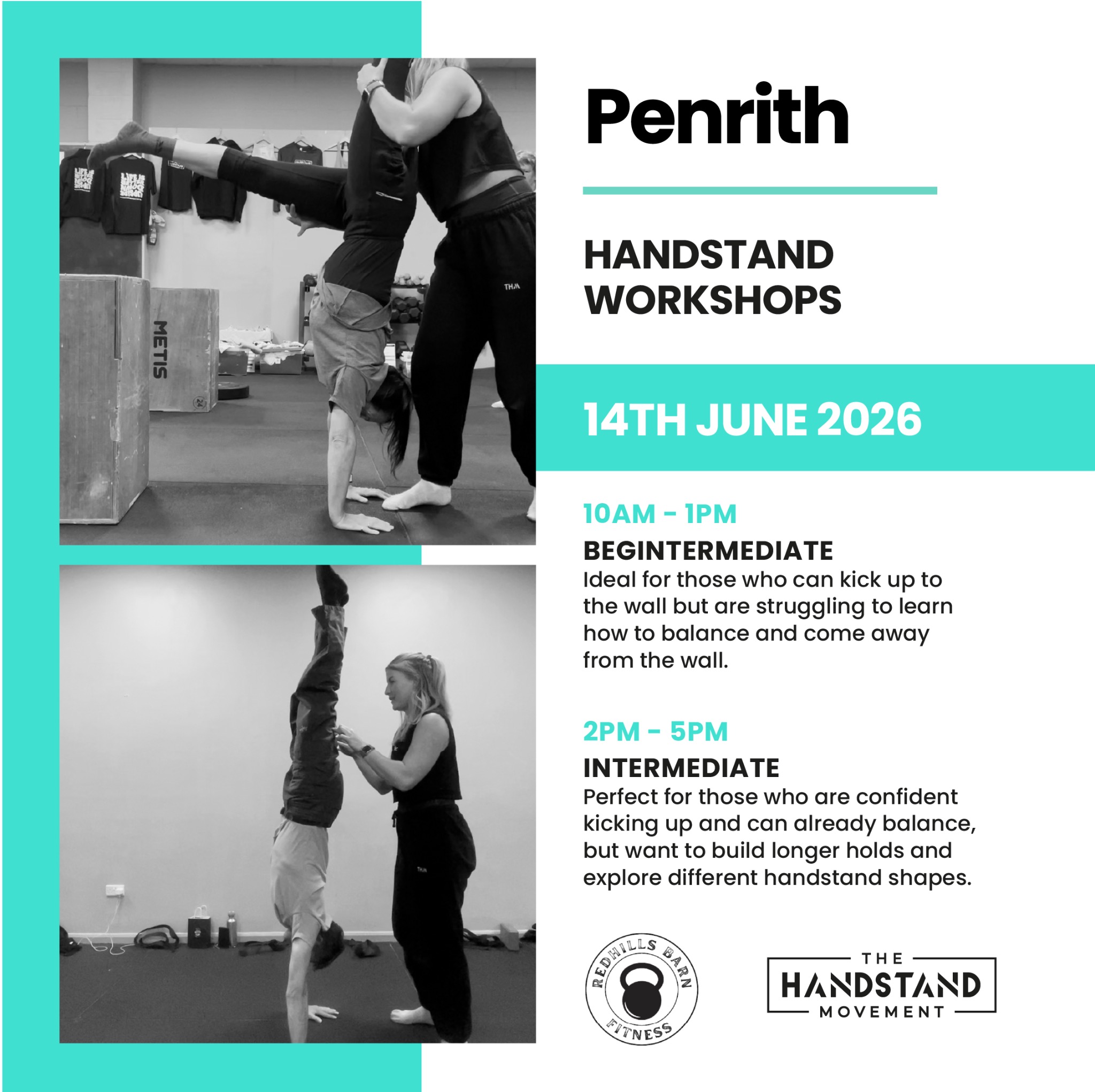 The Handstand Movement Facebook ad from May 22, 2026