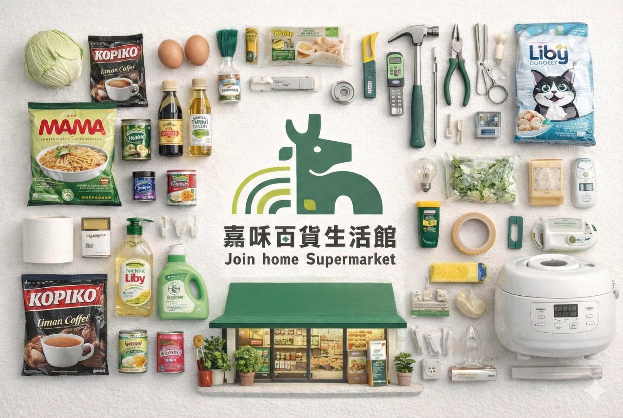 嘉咊百貨生活館 Facebook ad: Belanja kebutuhan harian & kirim uang di sini