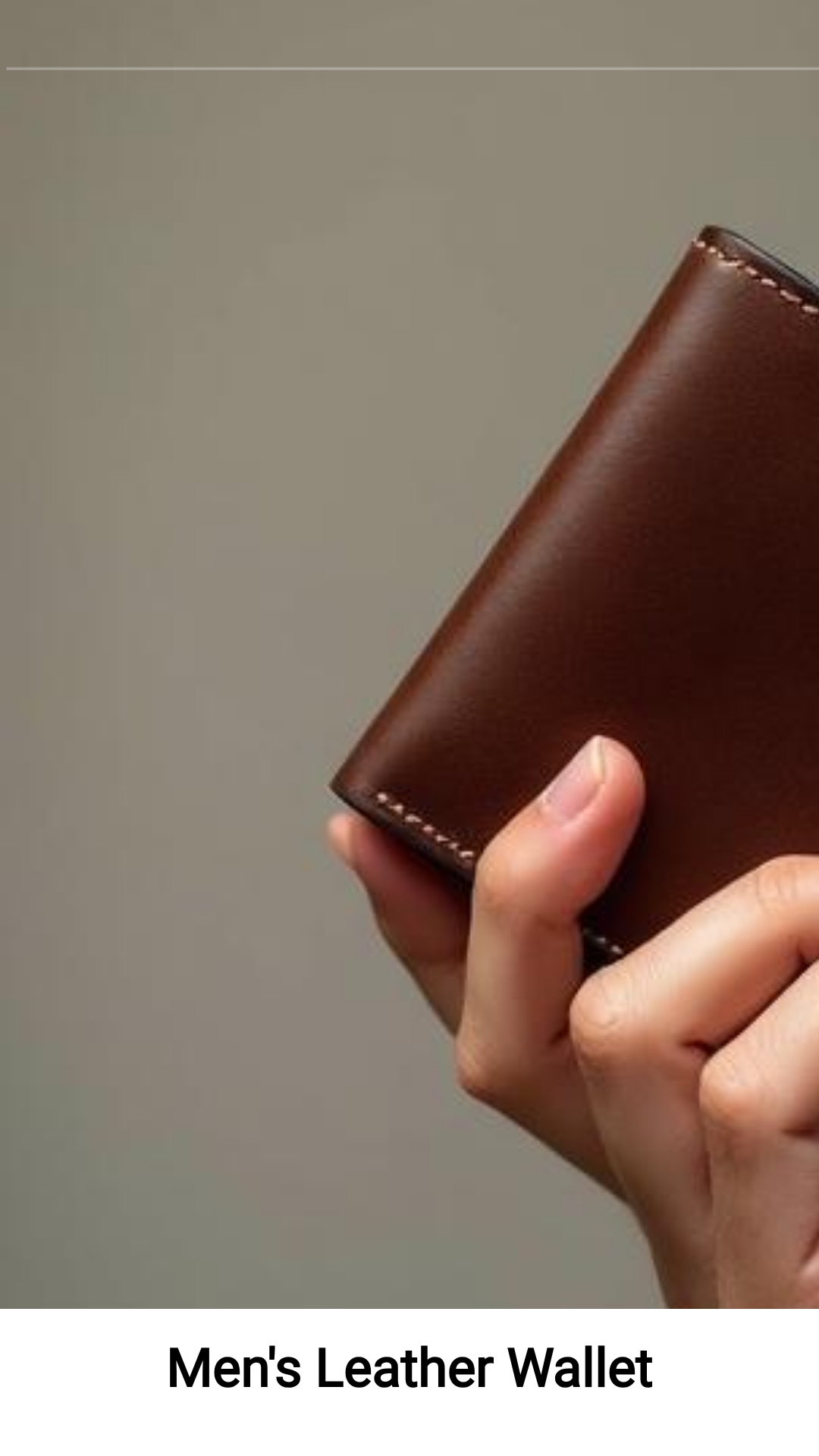 TrendingResults Tracefield Facebook ad: Men's Leather Wallet!