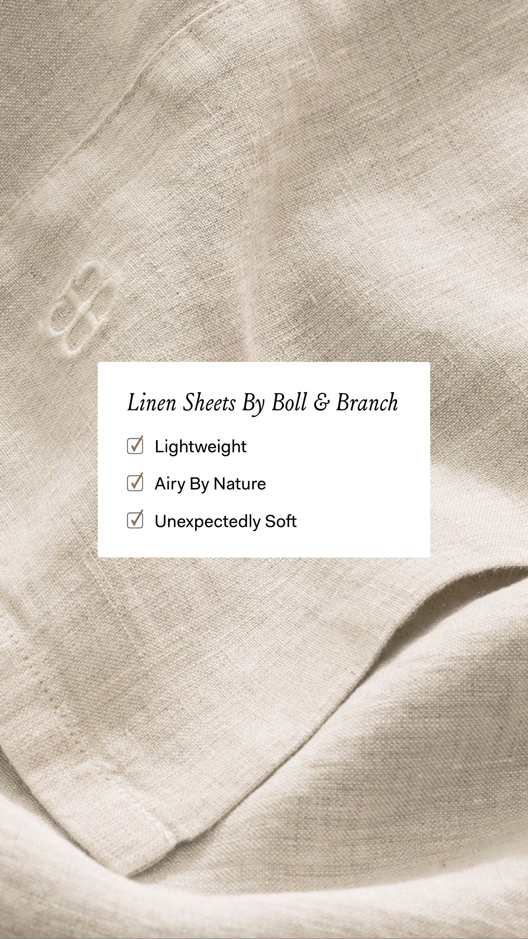 Boll & Branch Facebook ad