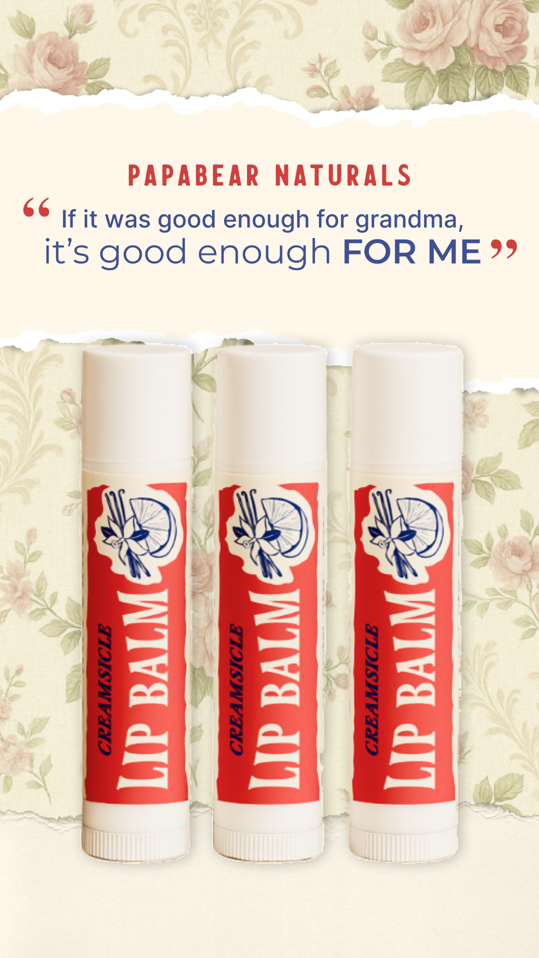 Papabear Naturals Facebook ad
